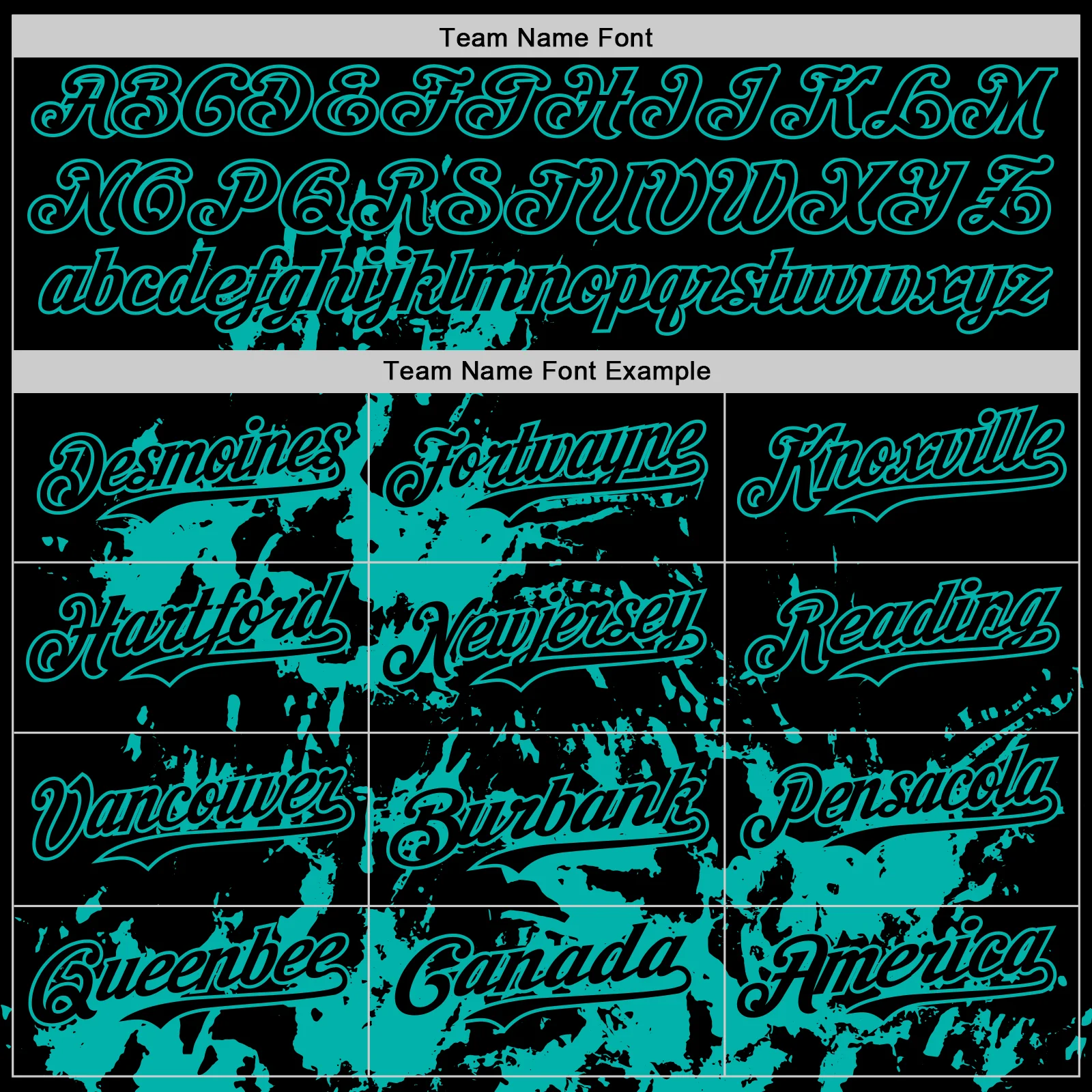 Custom Black Aqua Splatter Authentic Baseball Jersey - Image 4
