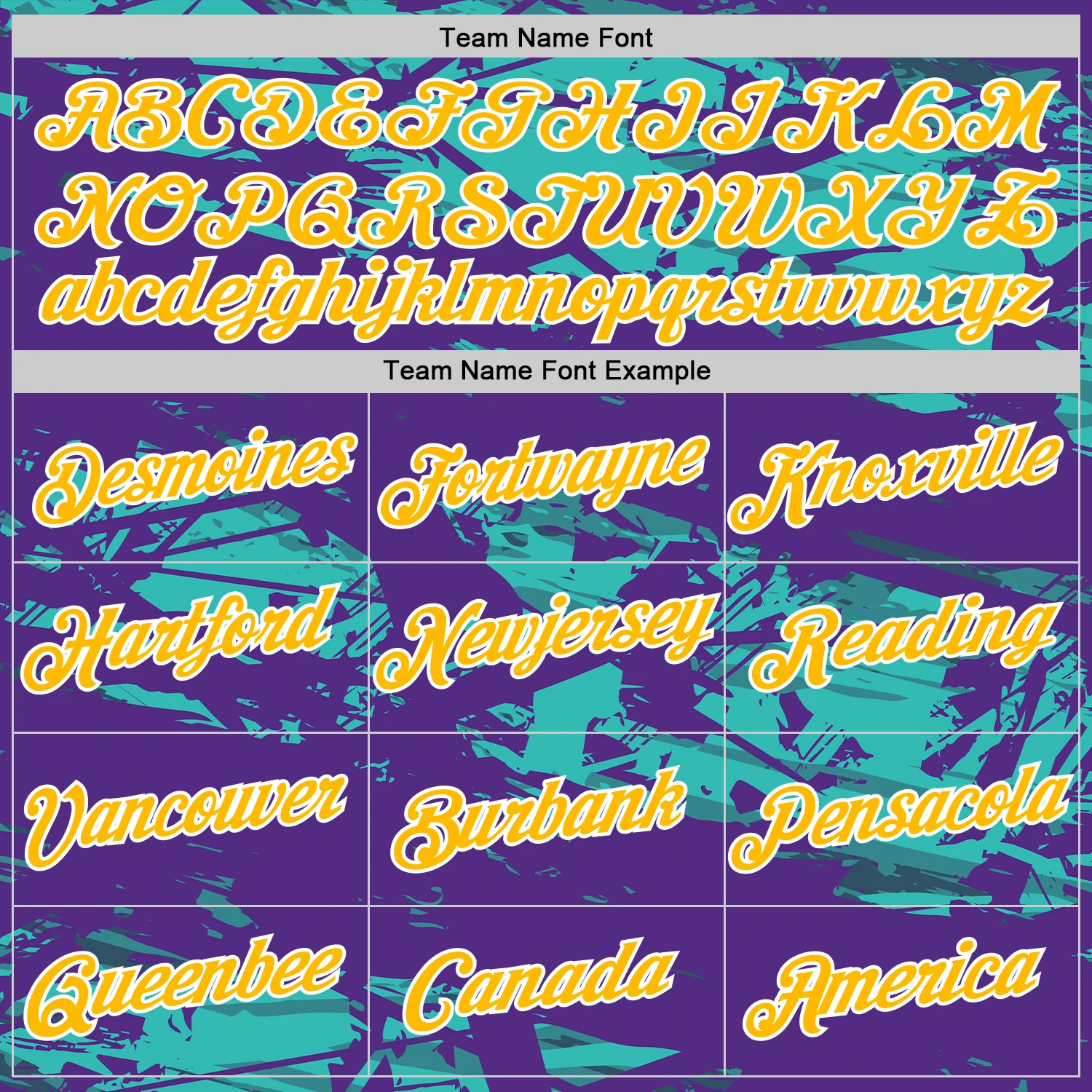 Custom Purple Gold-Aqua 3D Esports Performance T-Shirt - Image 3