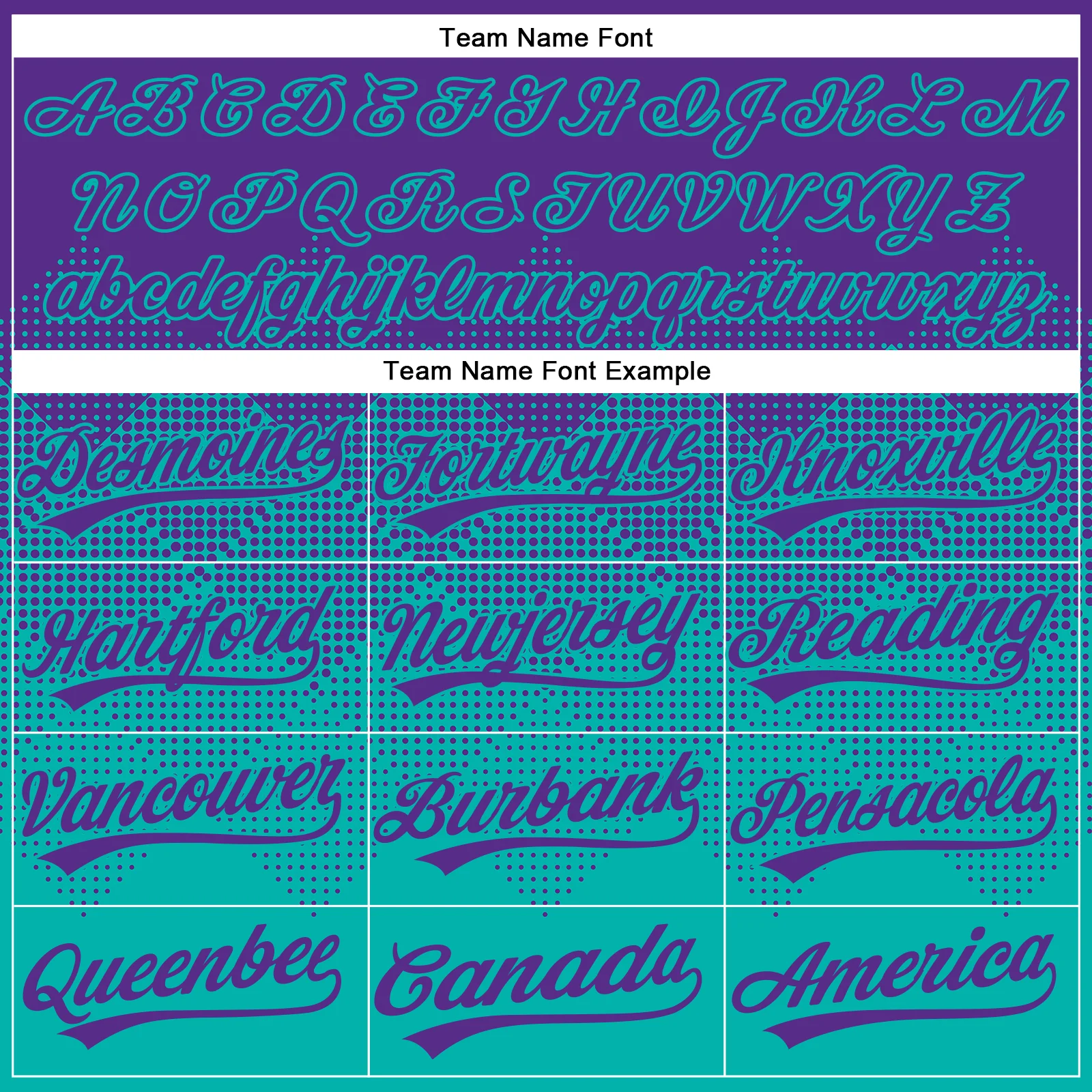 Custom Purple Aqua 3D Gradient Square Shape Two-Button Unisex Softball Jersey - Image 4