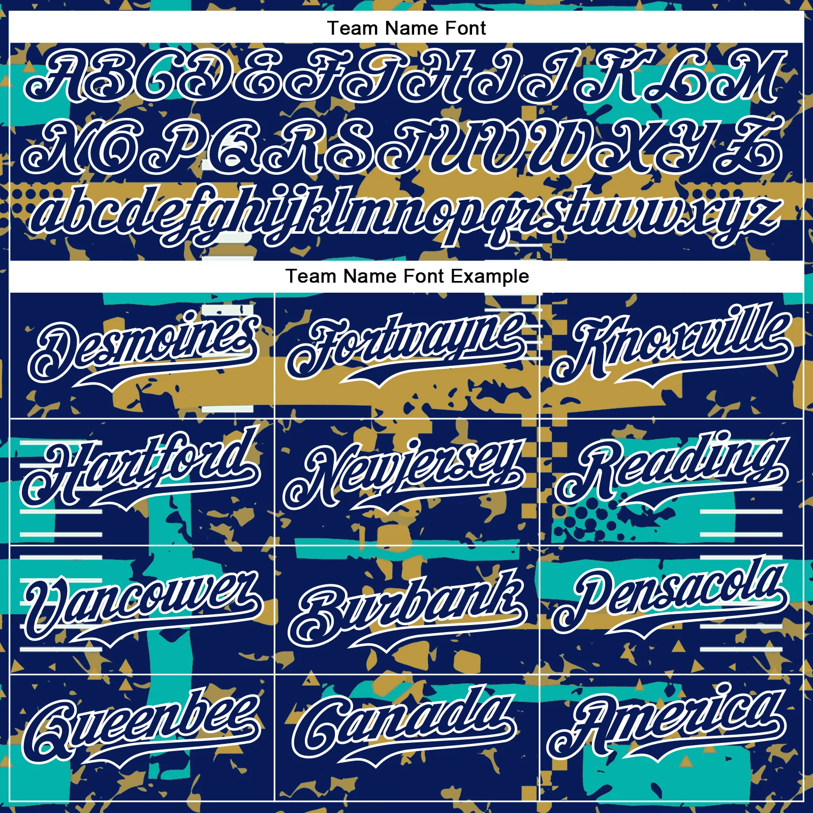 Custom Royal Aqua Old Gold-White Abstract Fragment Shape Bomber Full-Snap Varsity Letterman Hoodie Jacket - Image 5