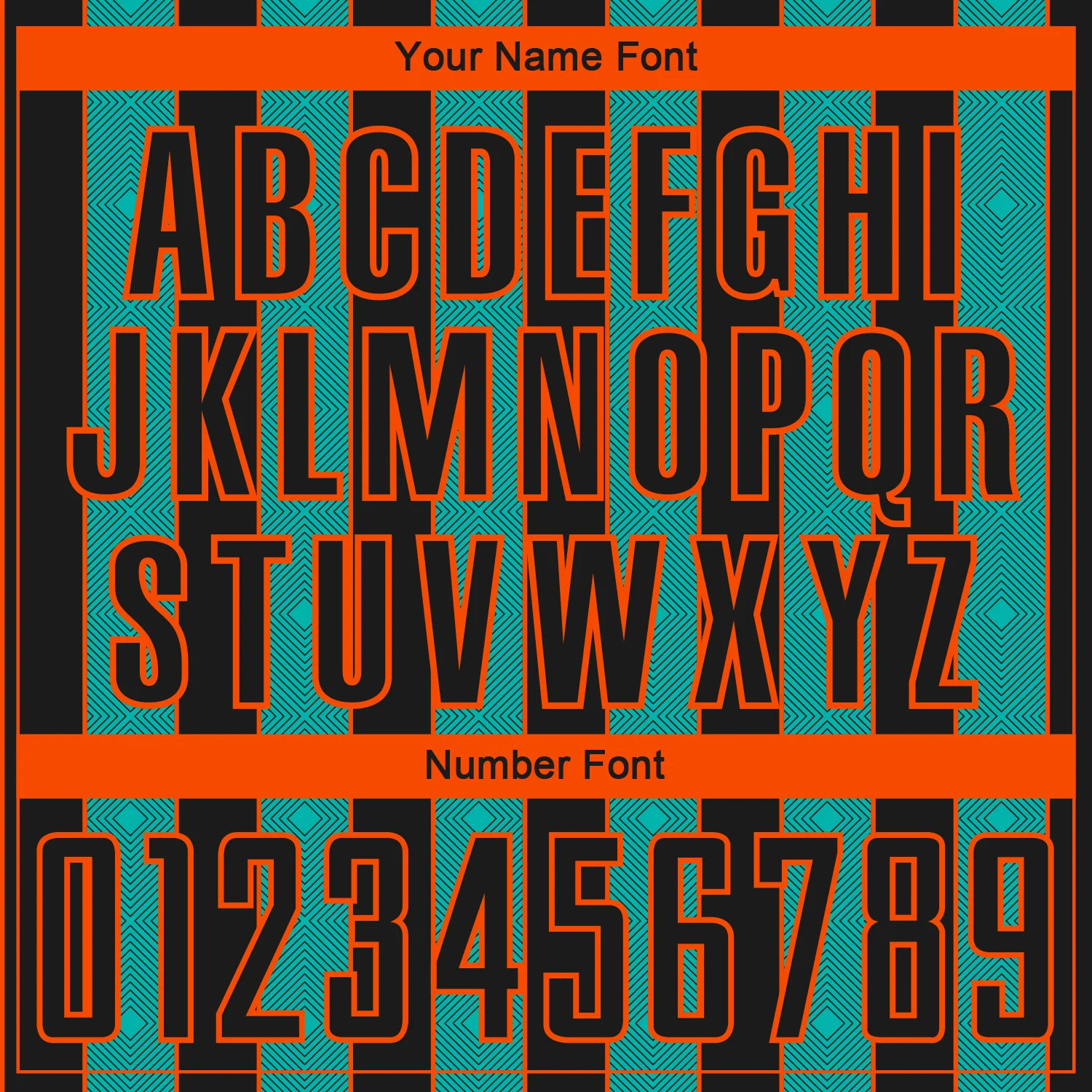 Custom Black Aqua-Orange Pinstripe Line Sports Sublimation Soccer Uniform Jersey - Image 6