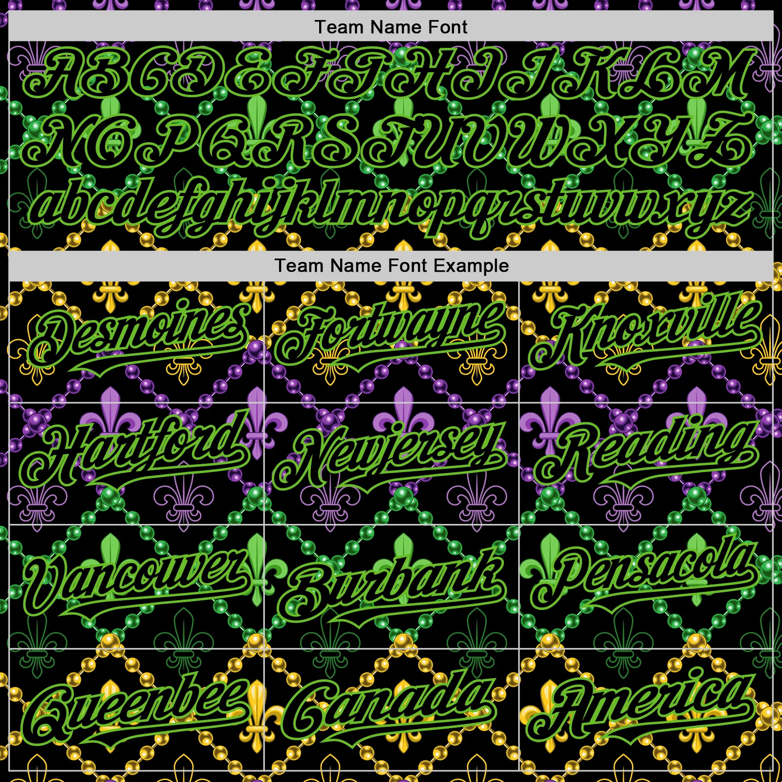 Custom Black Aurora Green 3D Pattern Design Mardi Gras Shrove Tuesday Authentic Baseball Jersey - Image 4