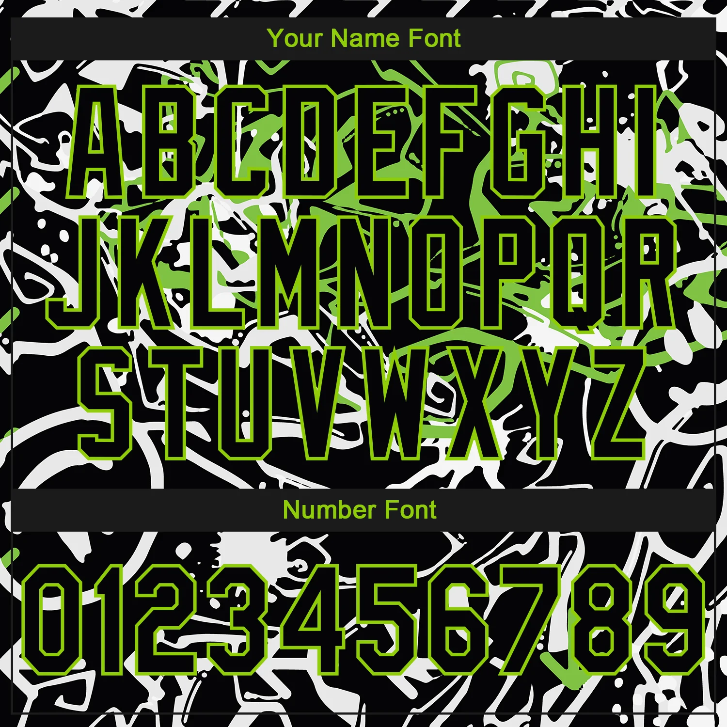 Custom Stitched Graffiti Pattern Black-Aurora Green 3D Abstract Grunge Art Sports Pullover Sweatshirt Hoodie - Image 4