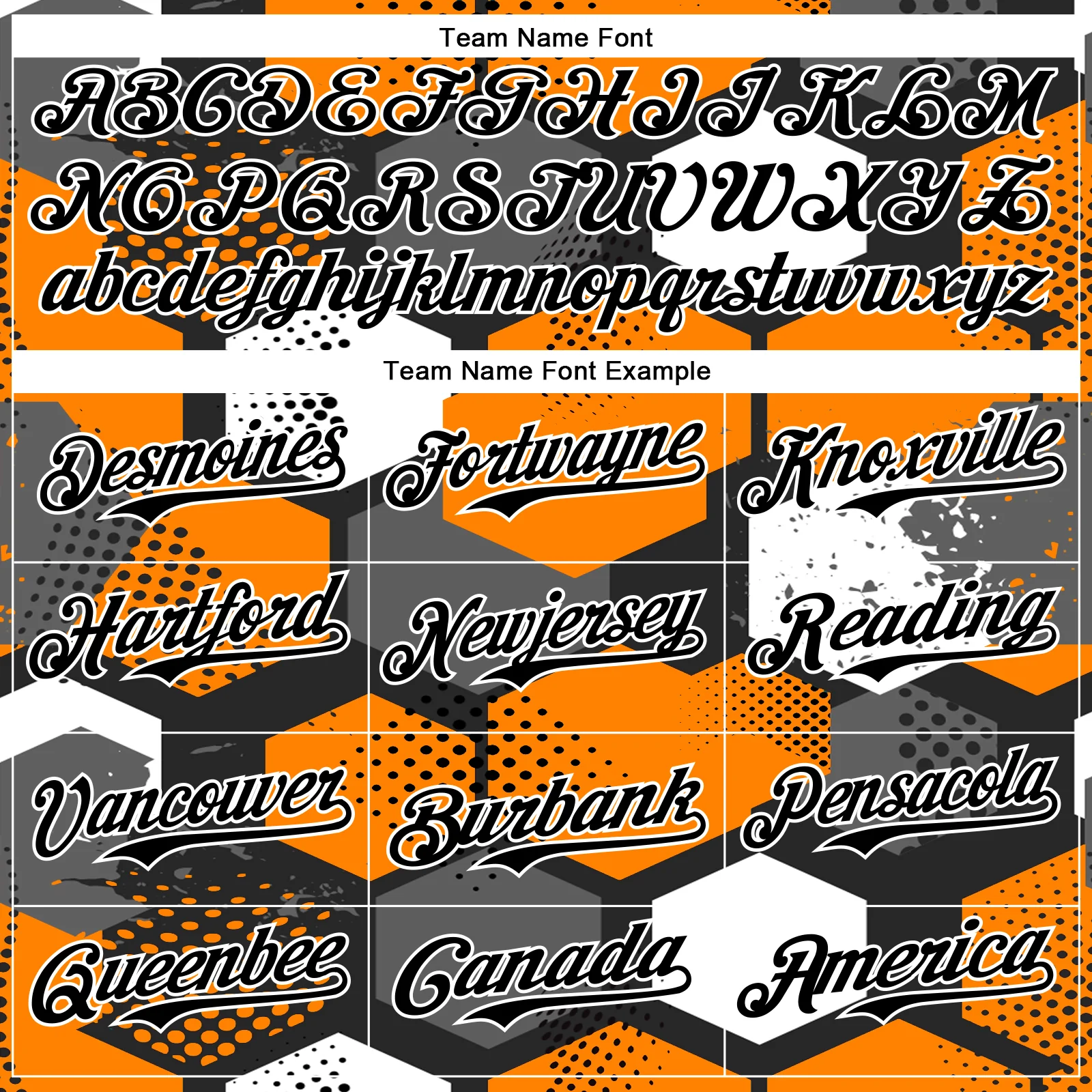 Custom Black Bay Orange-White Geometric Shape Bomber Full-Snap Varsity Letterman Hoodie Jacket - Image 5