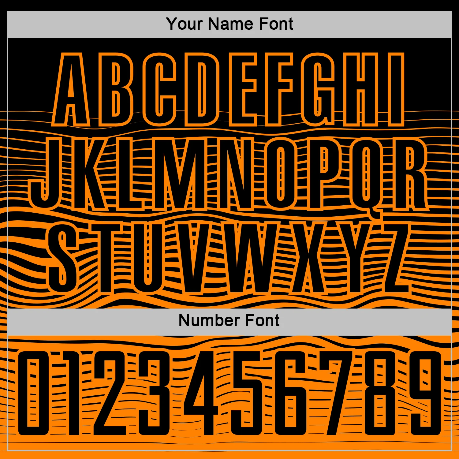Custom Black Bay Orange Gradient Wave Line Sports Sublimation Soccer Uniform Jersey - Image 6