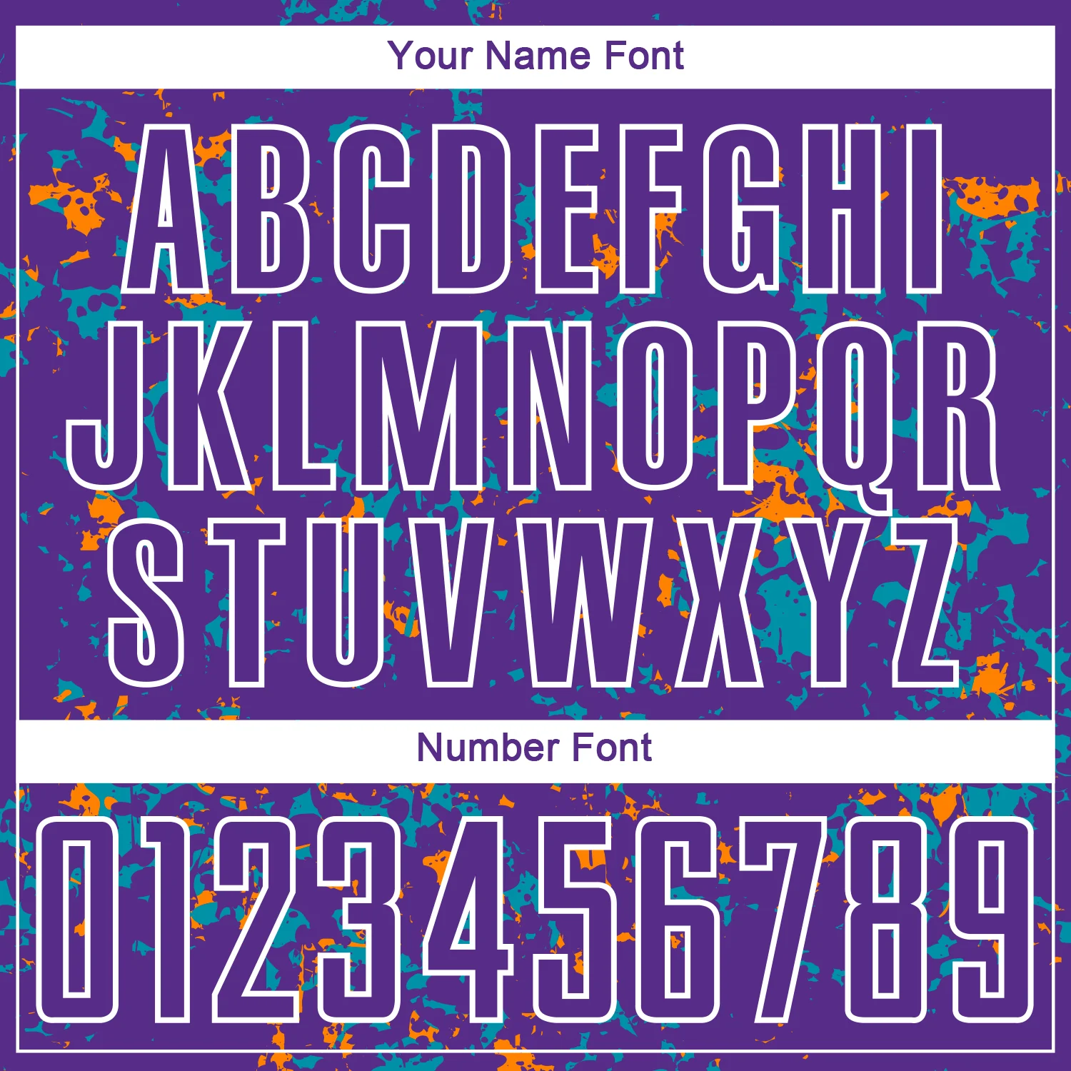 Custom Purple Bay Orange-Teal Abstract Fragment Art Sublimation Soccer Uniform Jersey - Image 6
