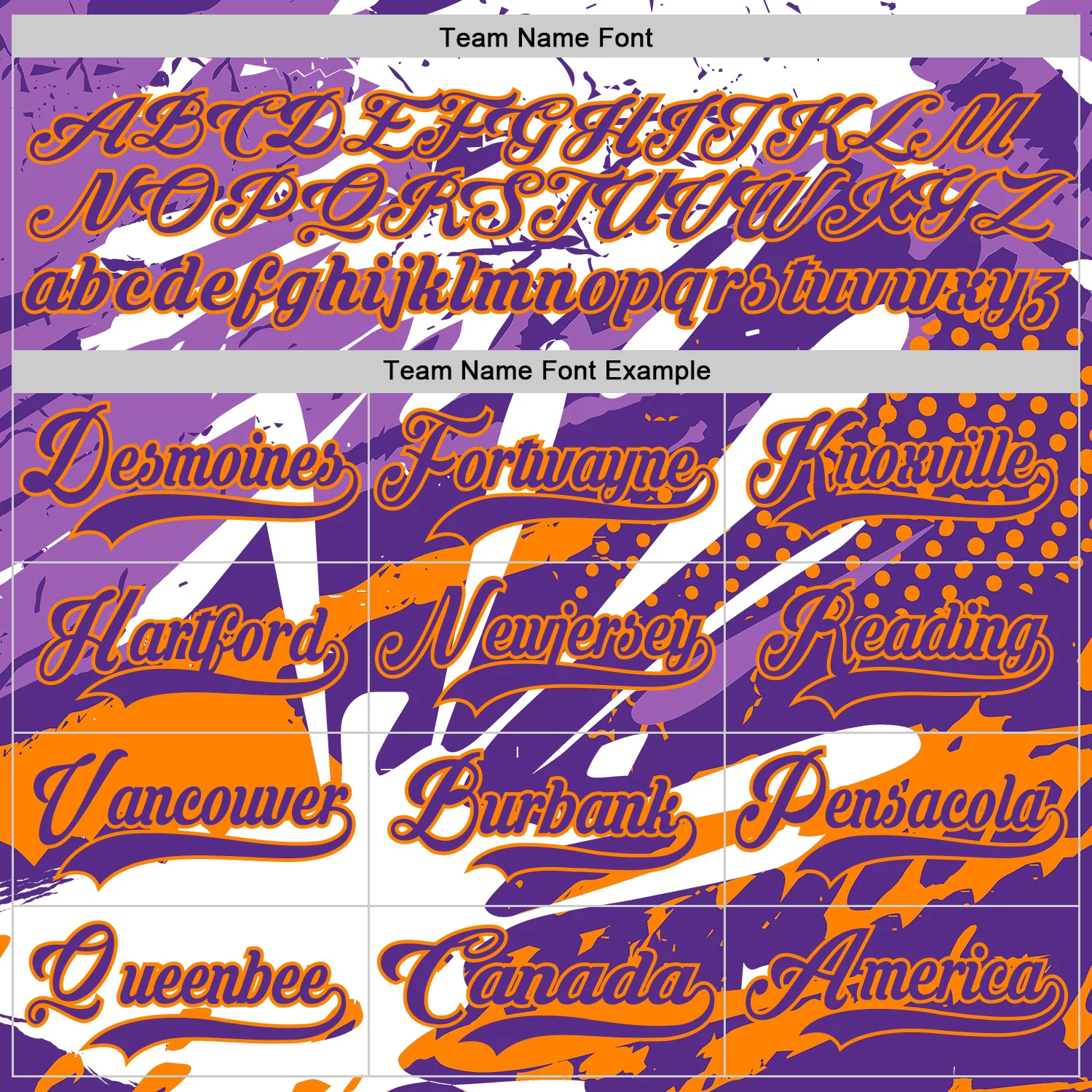 Custom White Purple-Bay Orange Abstract Splatter Paint Hockey Lace Neck Jersey - Image 6