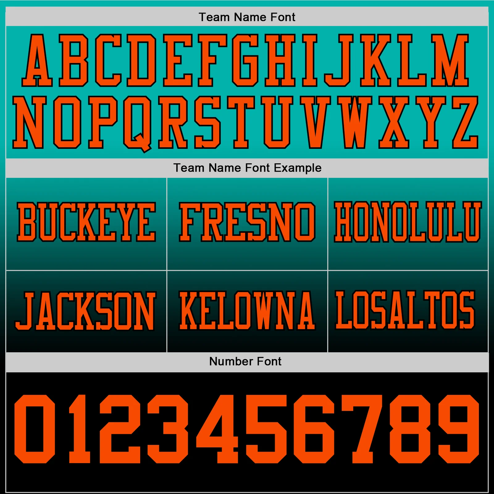 Custom Aqua Orange-Black Authentic Fade Fashion Football Jersey - Image 3