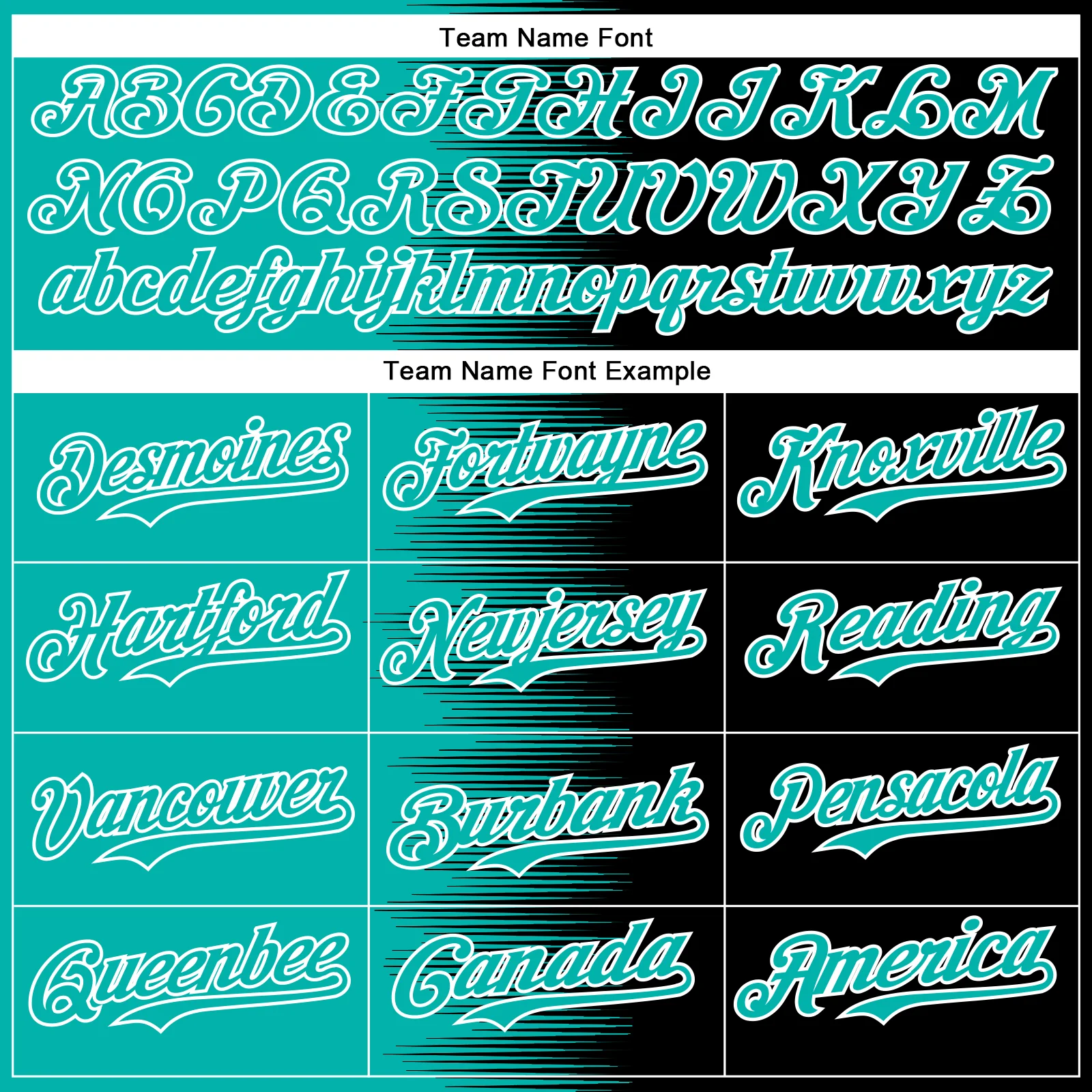 Custom Aqua Black-White Gradient Line Bomber Full-Snap Varsity Letterman Hoodie Jacket - Image 5