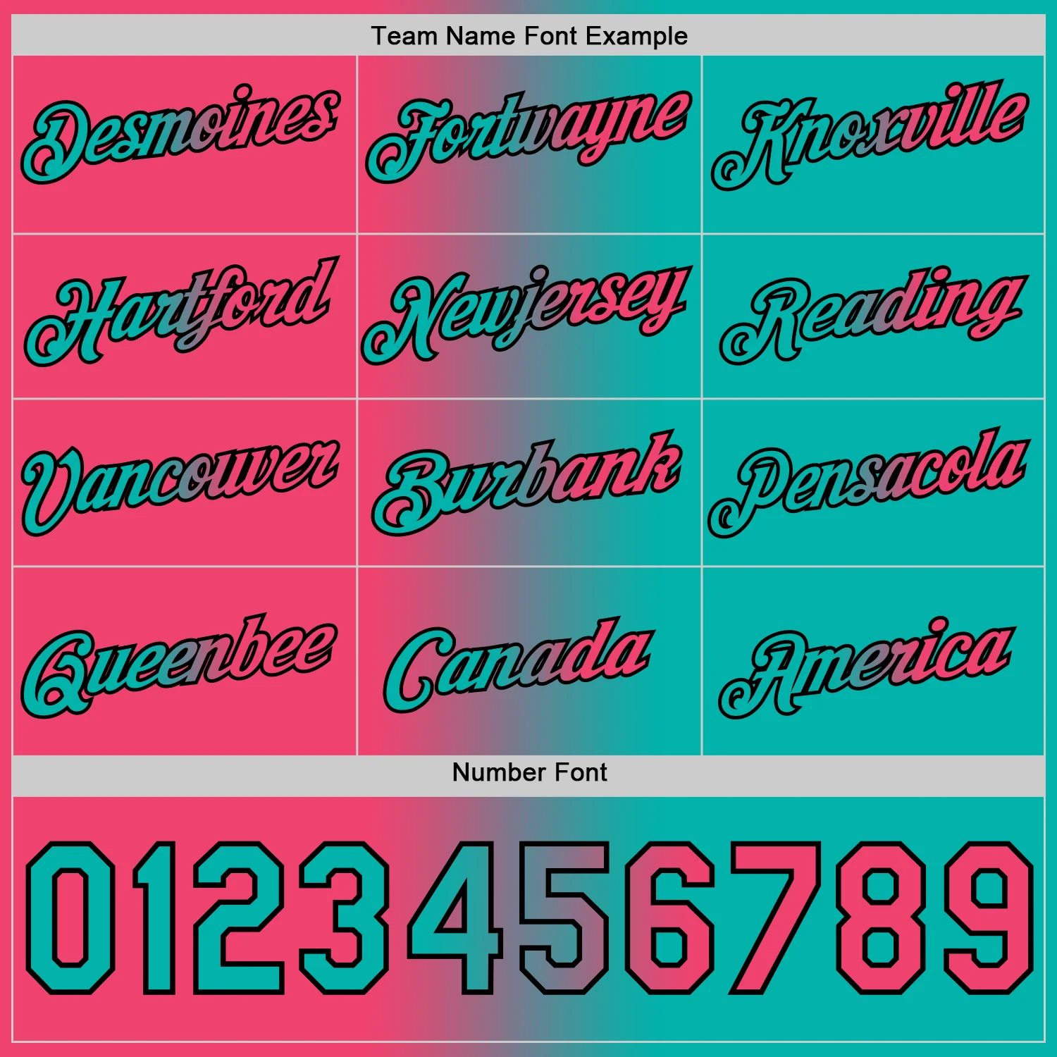 Custom Aqua Neon Pink-Black Gradient Fashion Performance T-Shirt - Image 4