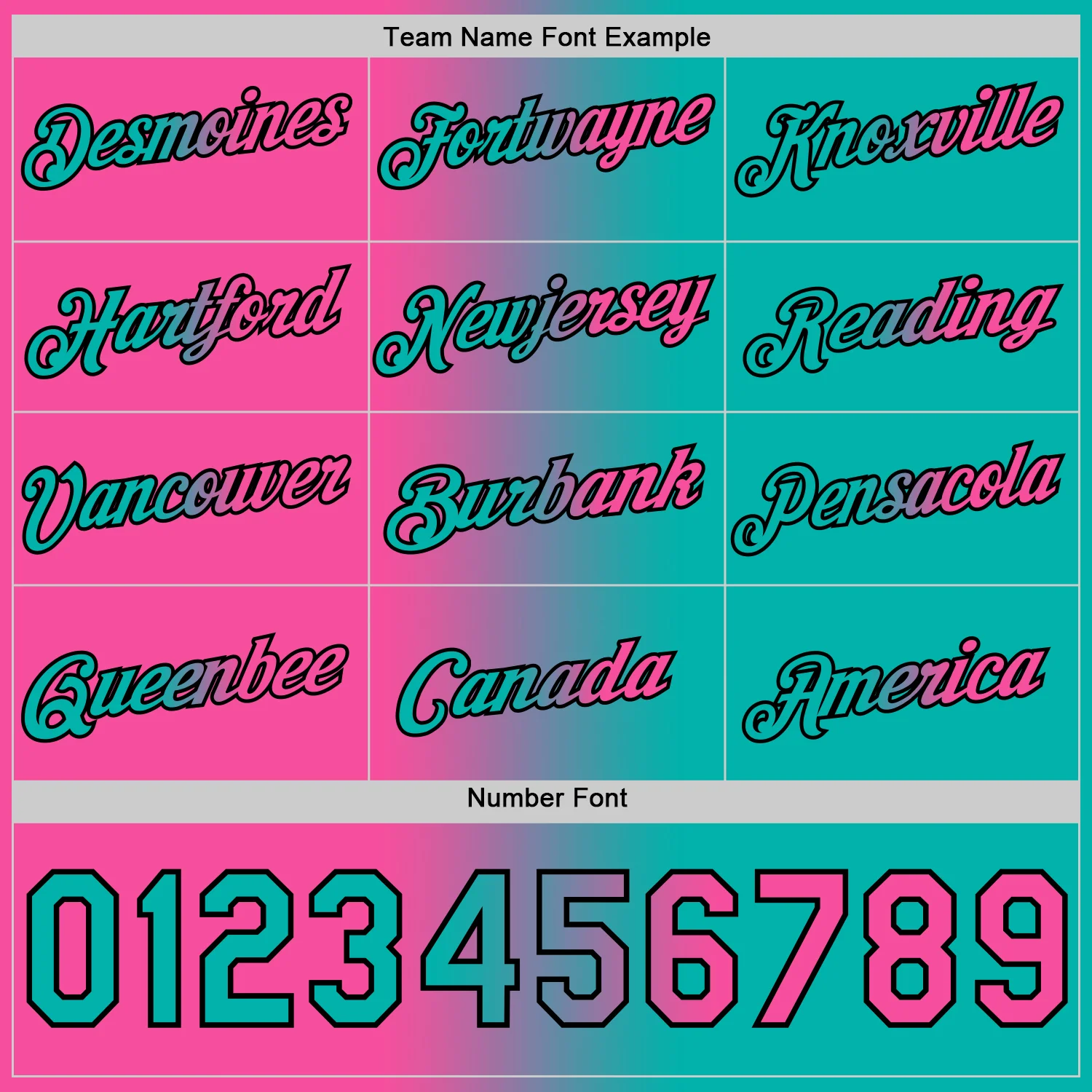 Custom Aqua Pink-Black Gradient Fashion Performance T-Shirt - Image 4