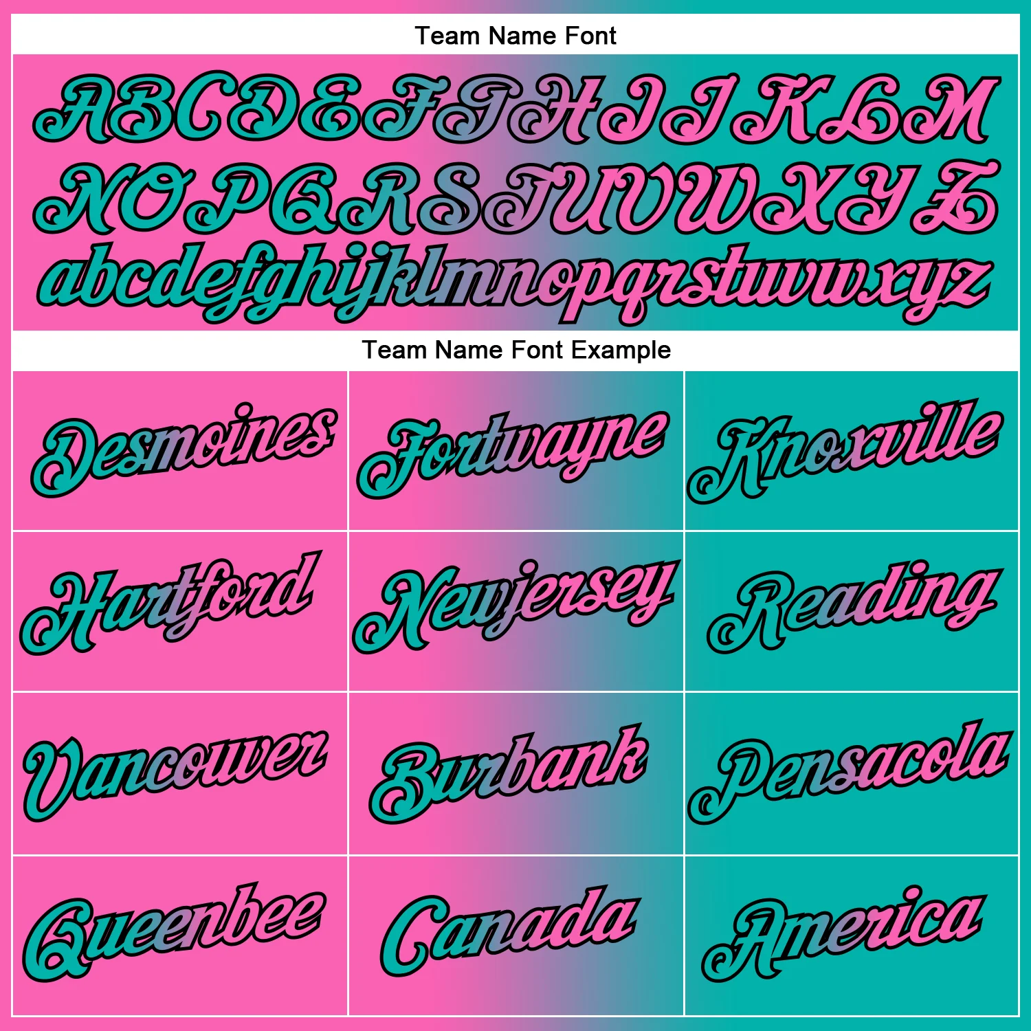 Custom Aqua Pink-Black Gradient Fashion Performance T-Shirt - Image 3