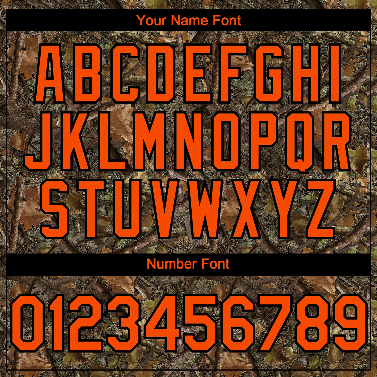 Custom Camo Orange-Black Woodland Camo Authentic Salute To Service Authentic Baseball Jersey - Image 5