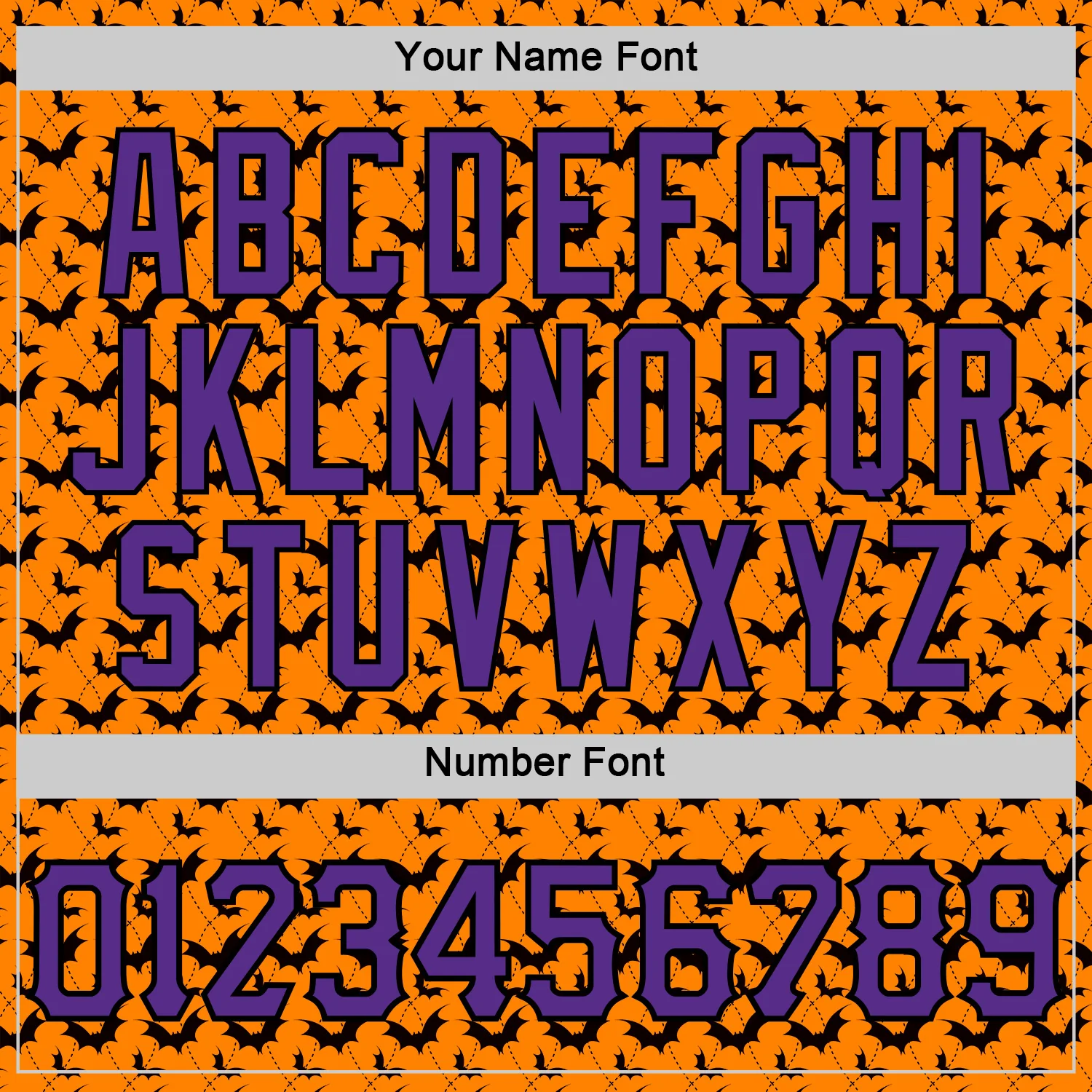 Custom Bay Orange Purple-Black 3D Halloween Bat Party Costume Ideas Sports Pullover Sweatshirt Hoodie - Image 4