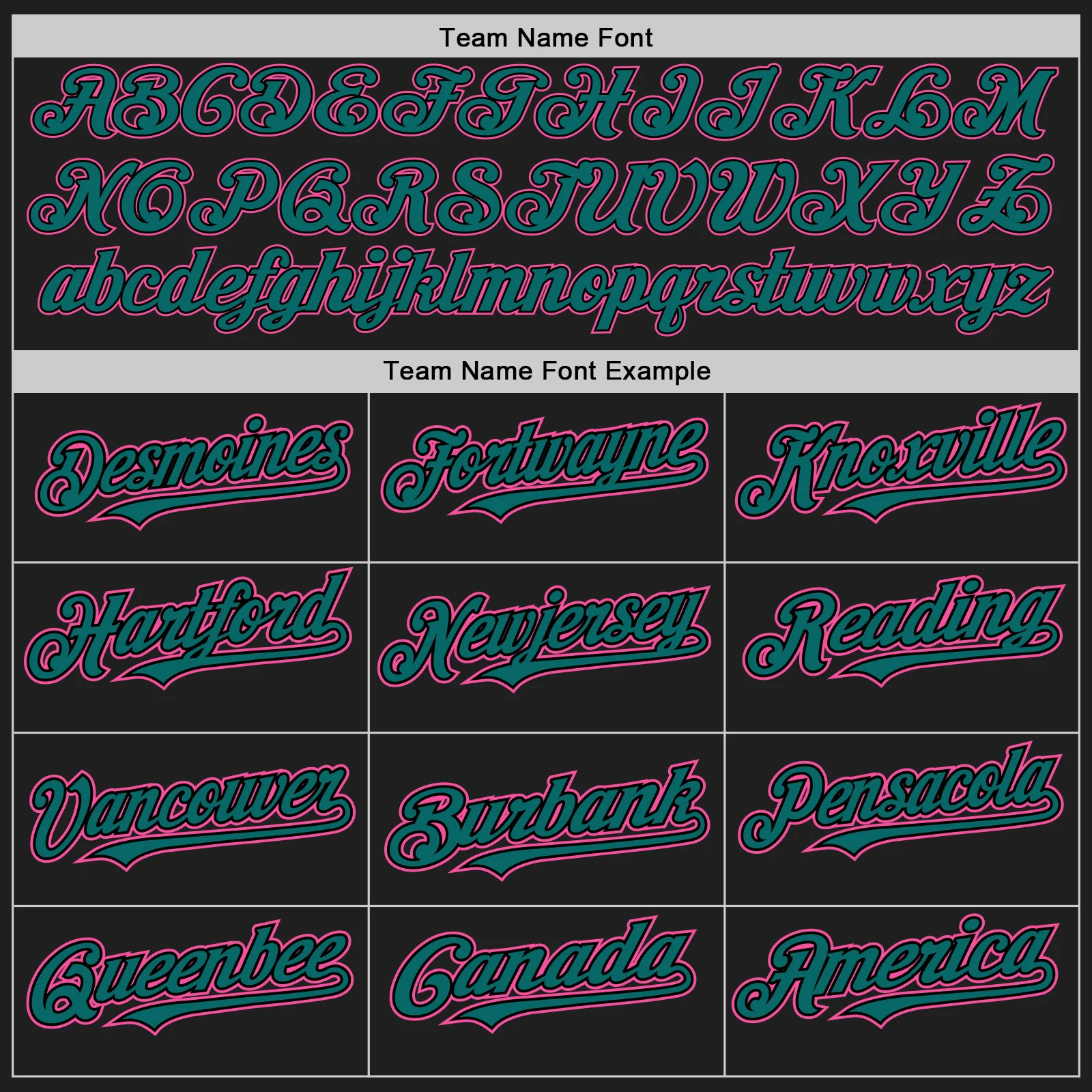 Custom Black Teal Pinstripe Pink Authentic Two Tone Baseball Jersey - Image 4