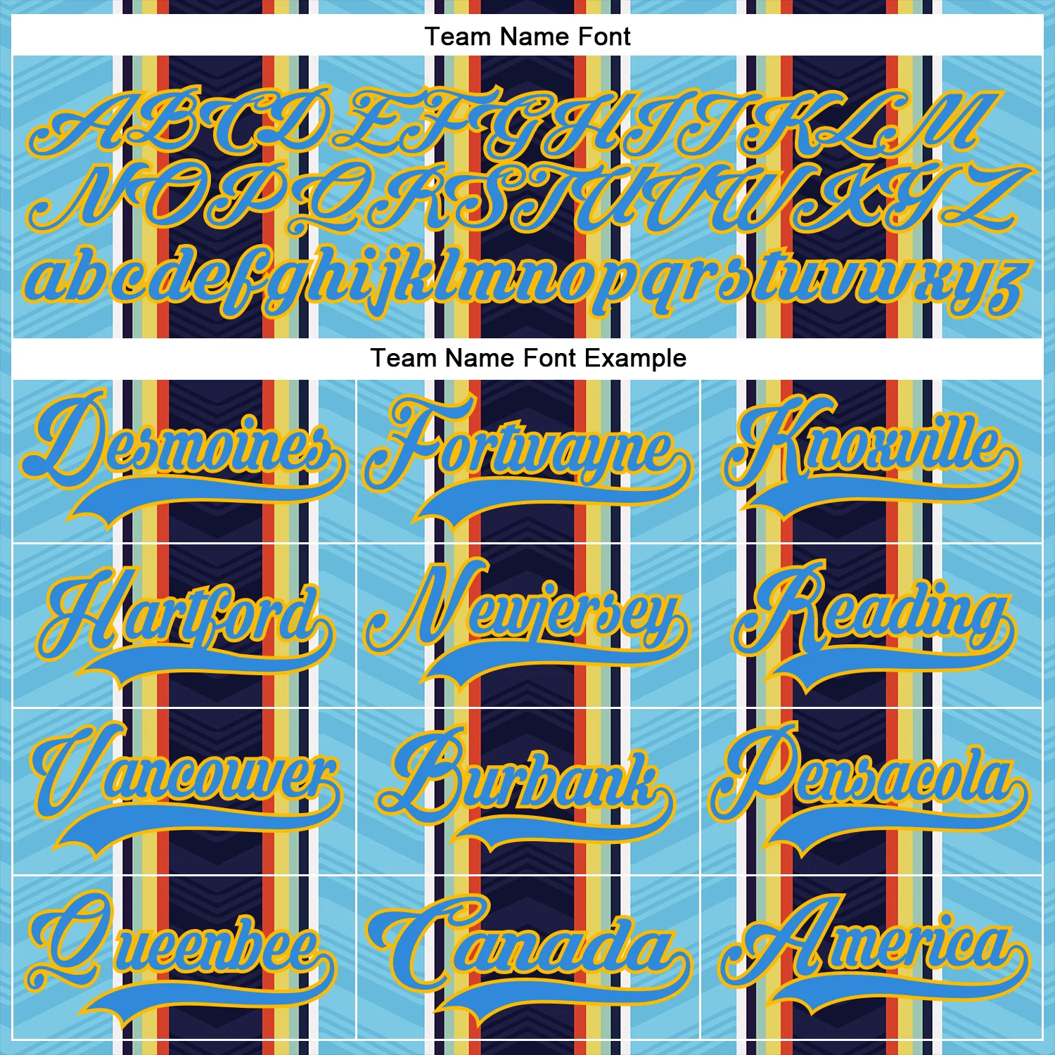 Custom Blue Powder Blue Black Red Gold-White Stripe Hockey Lace Neck Jersey - Image 6