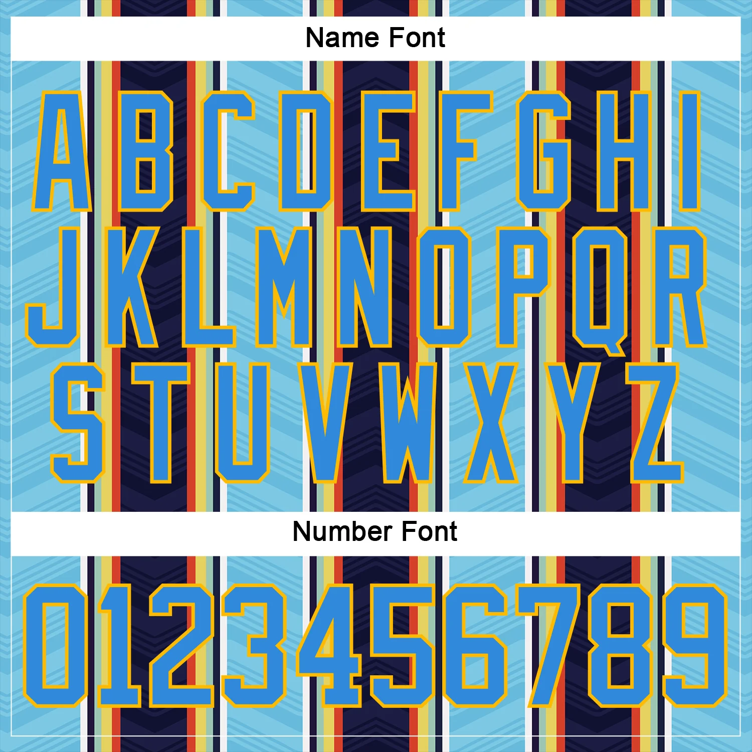 Custom Blue Powder Blue Black Red Gold-White Stripe Hockey Lace Neck Jersey - Image 7