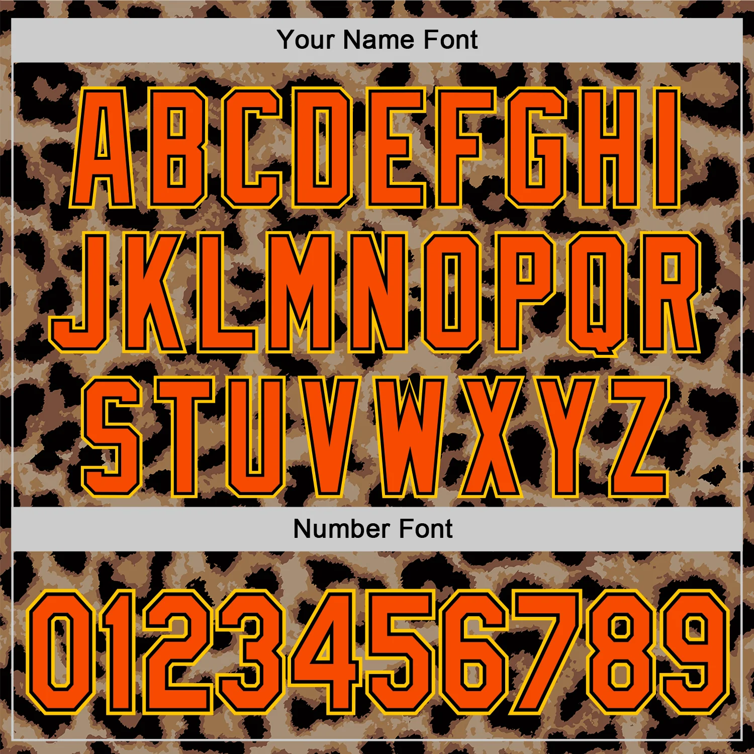 Custom Brown Orange Black-Yellow 3D Pattern Design Rave Party Animal Leopard Print Authentic Baseball Jersey - Image 5