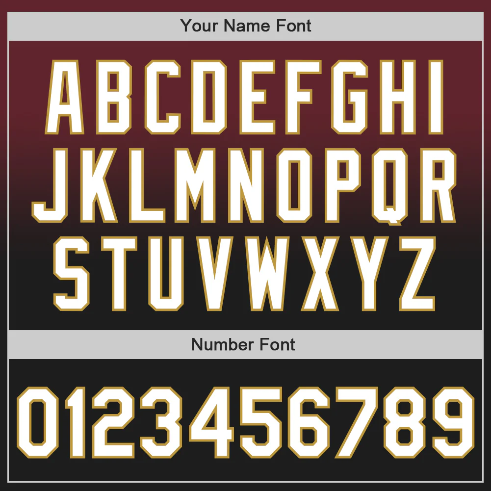 Custom Burgundy Black-Old Gold Authentic Fade Fashion Baseball Jersey - Image 5