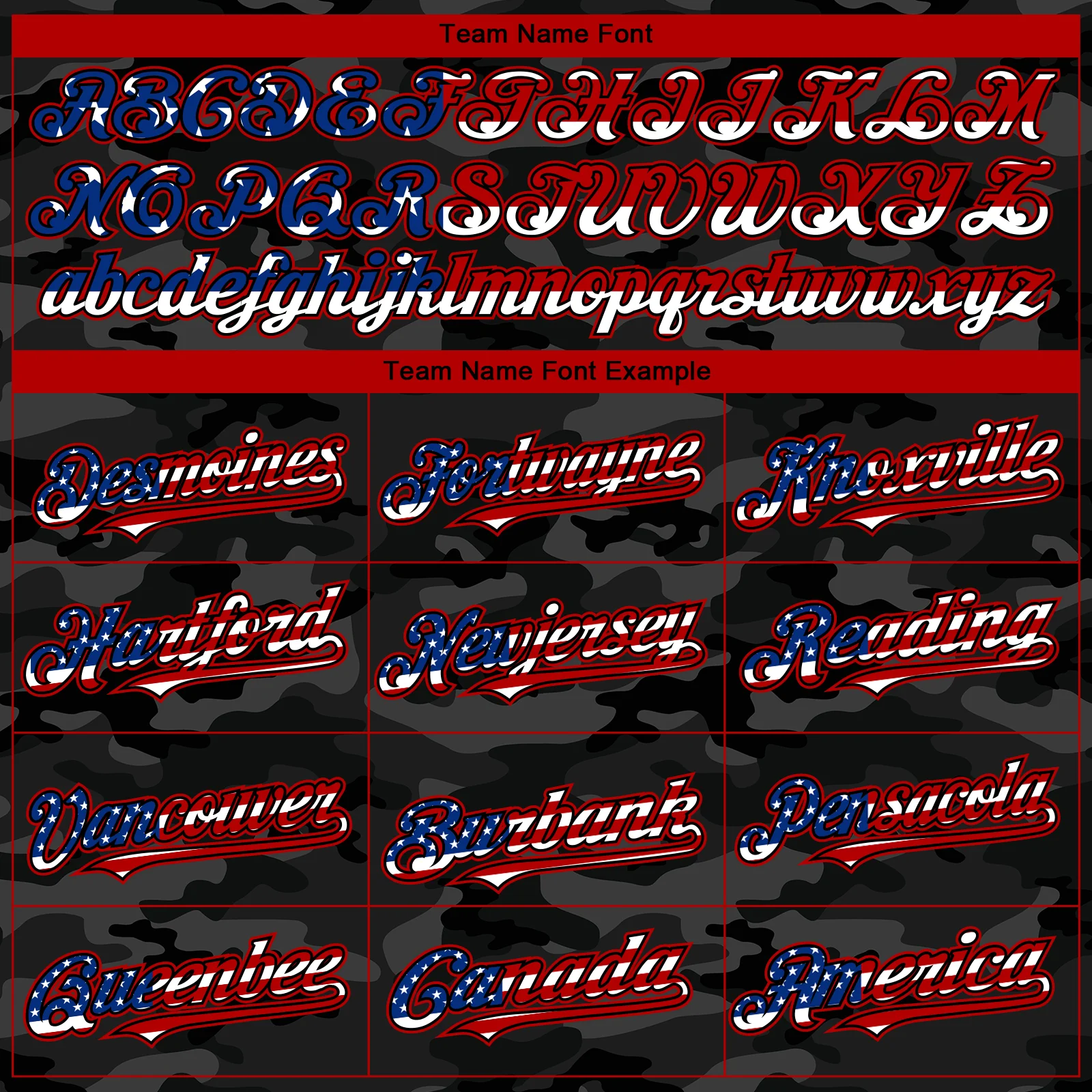 Custom Camo USA Flag Black-Red 3D Authentic Salute To Service Baseball Jersey - Image 4