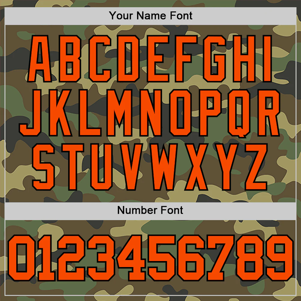 Custom Camo Orange-Black Authentic Salute To Service Basketball Jersey - Image 4
