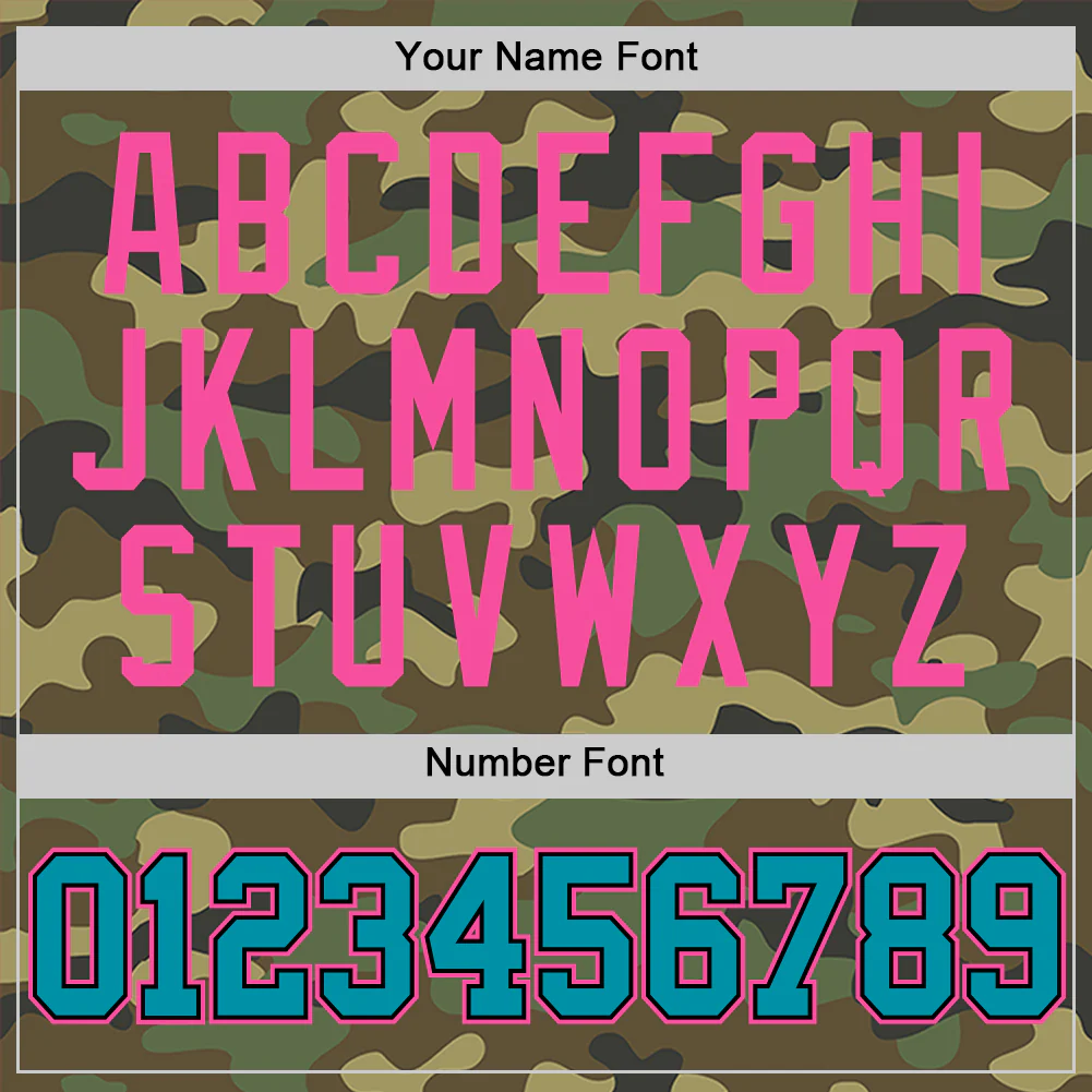 Custom Camo Teal Black-Pink Authentic Salute To Service Basketball Jersey - Image 4