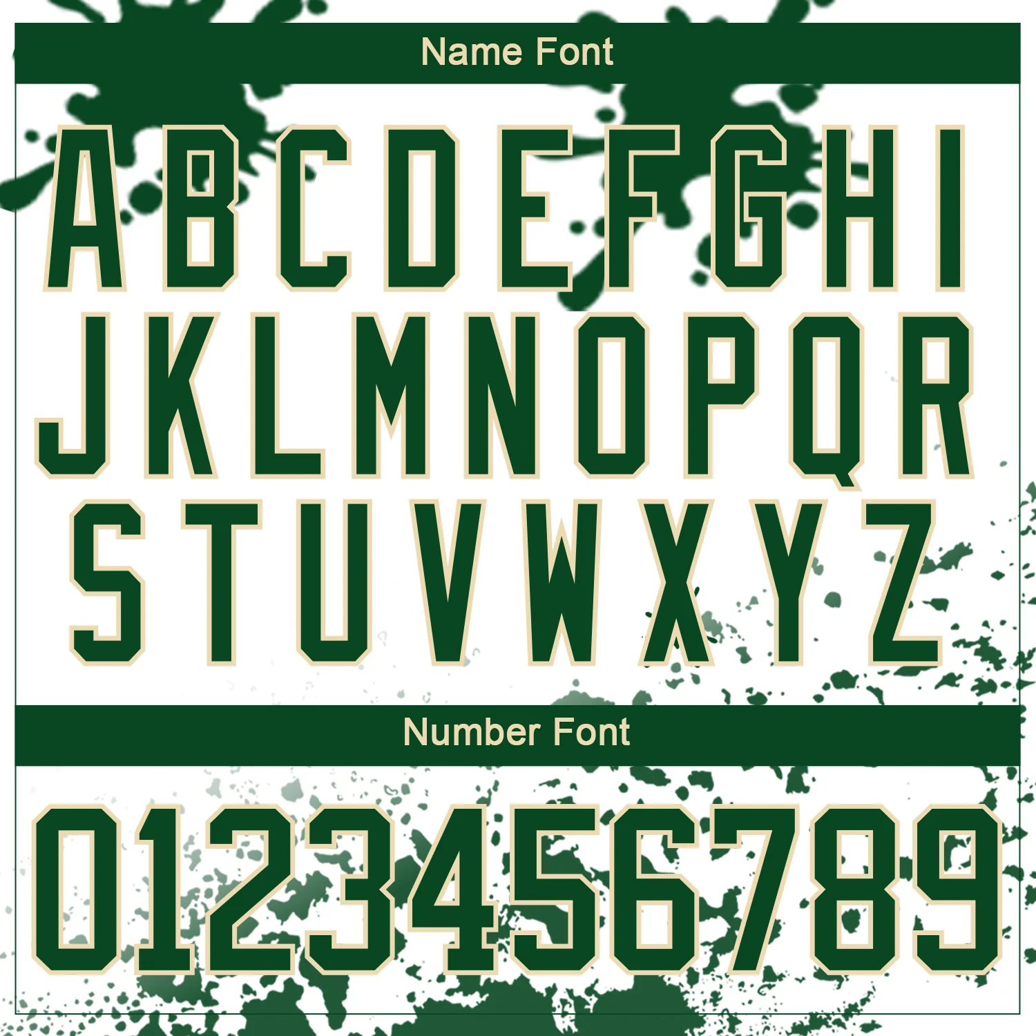 Custom Camo Green Black Cream-White Splash Hockey Lace Neck Jersey - Image 5