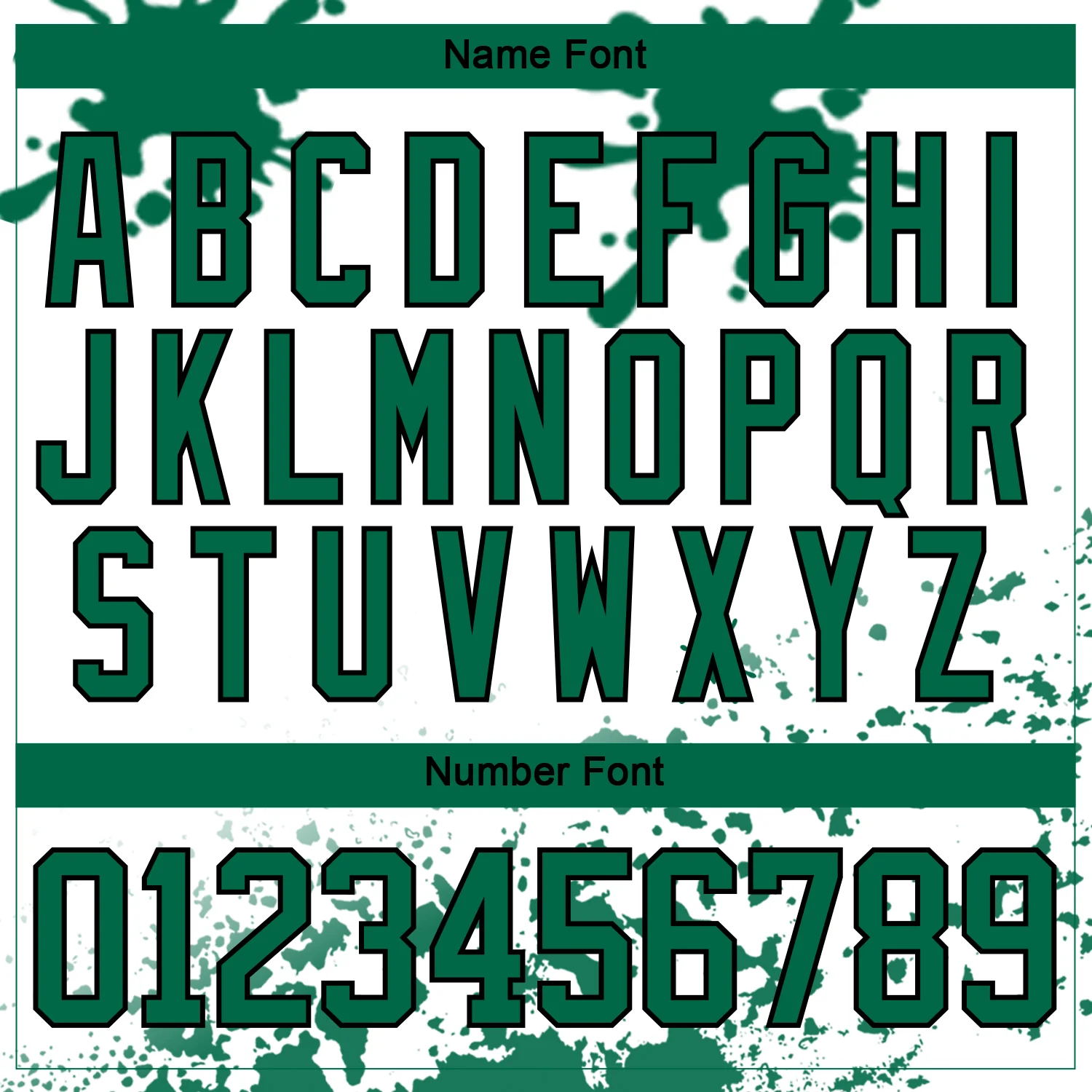 Custom Camo Kelly Green Black-White Splash Hockey Lace Neck Jersey - Image 5