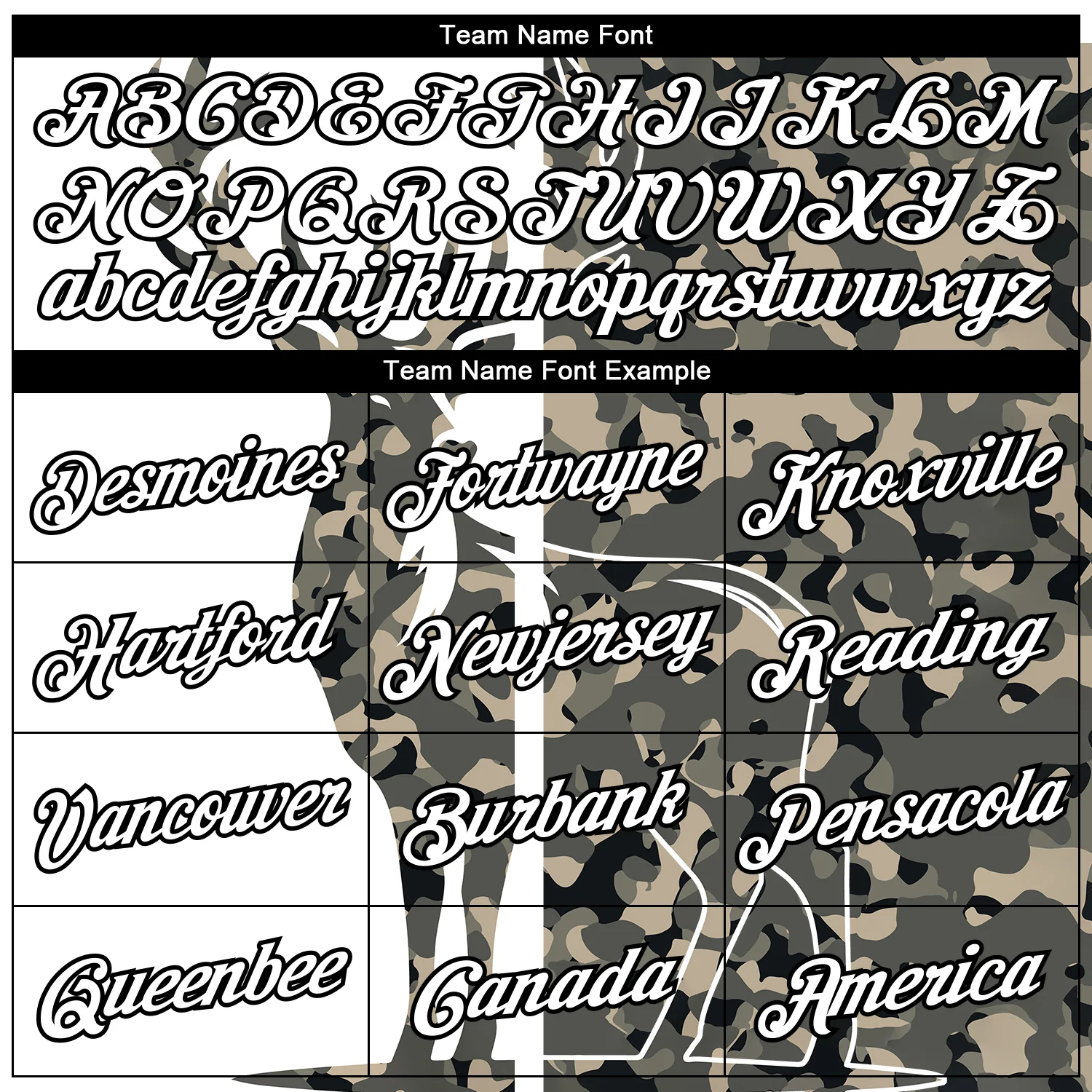 Custom Camo White-Black 3D Animal Deer Hunting Long Sleeve Performance T-Shirt - Image 3