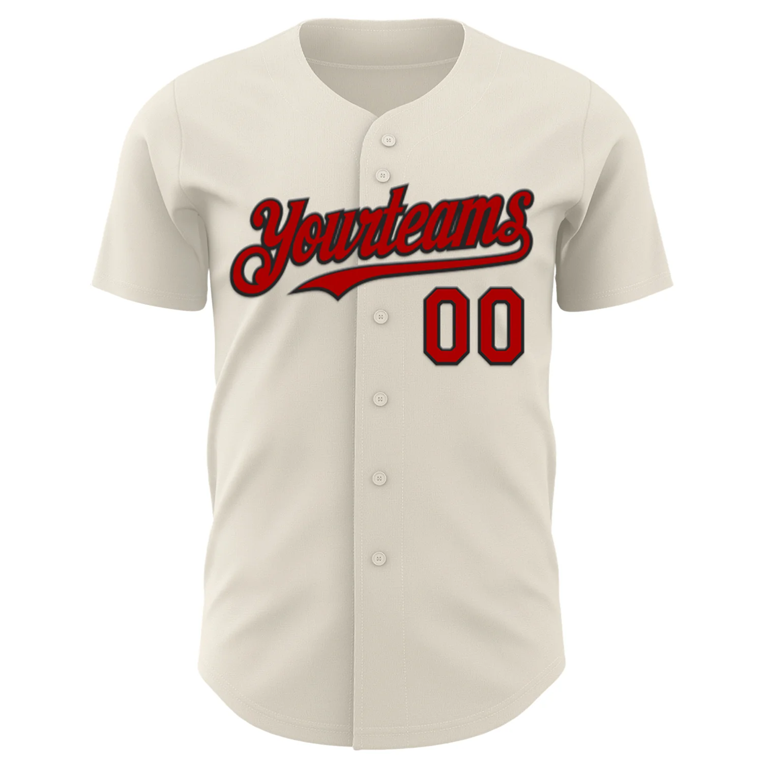 Custom Cream Red-Black 3D Alexandra Ramirez Score And Slay Street Art Authentic Baseball Jersey - Image 2