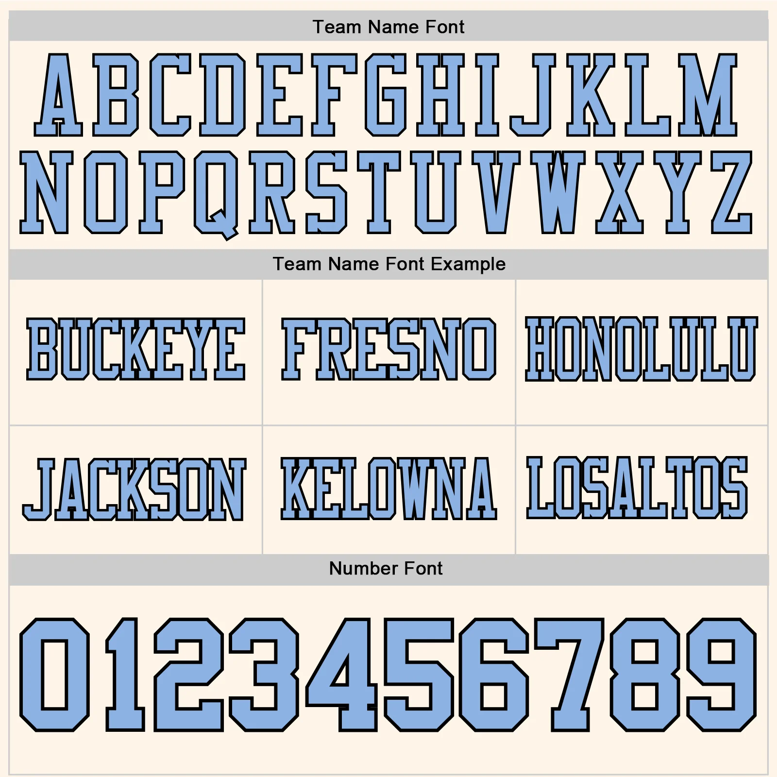 Custom Cream Light Blue-Black Authentic Football Jersey - Image 4