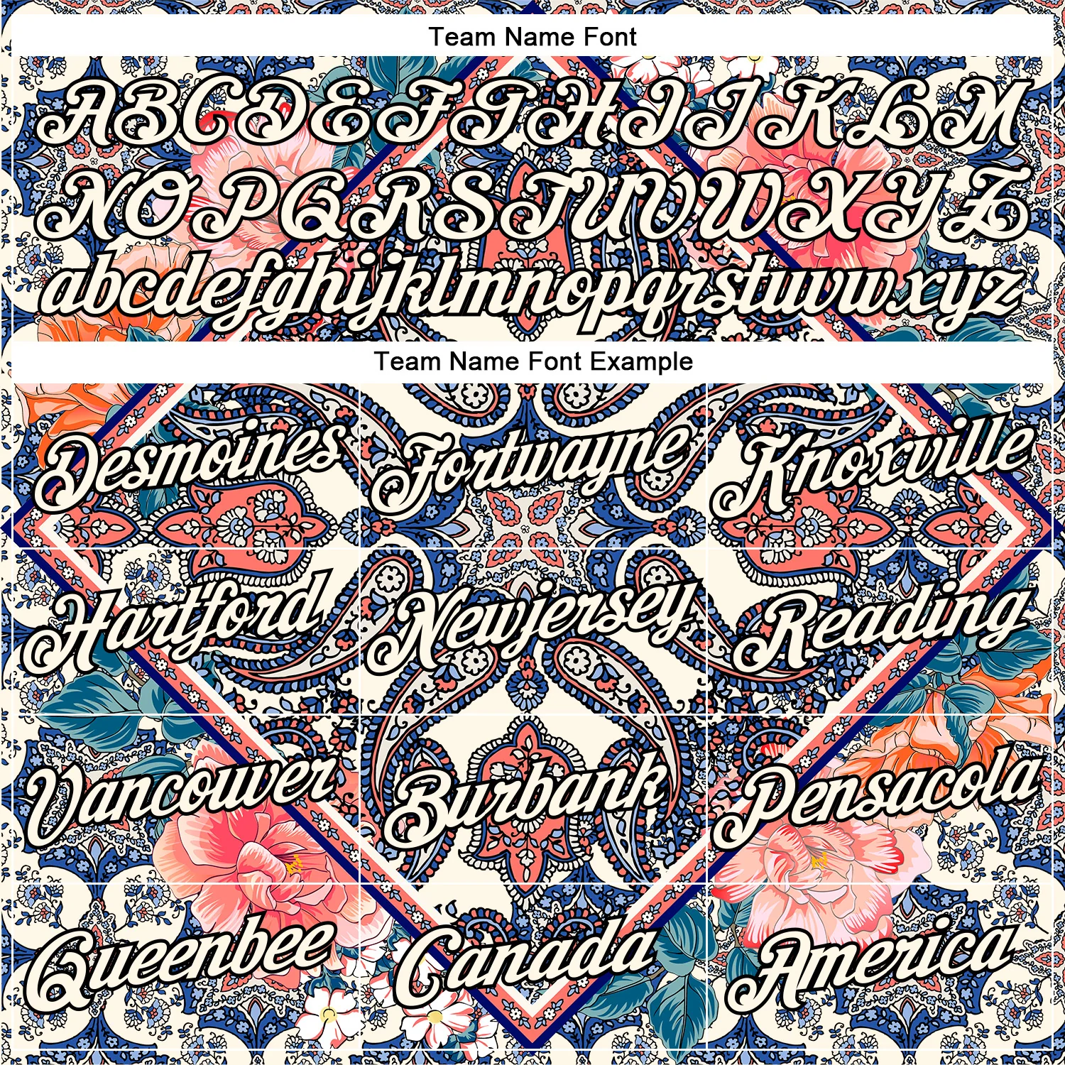 Custom Stitched Cream Black 3D Pattern Design Ethnic Paisley Floral Bandana Sports Pullover Sweatshirt Hoodie - Image 3