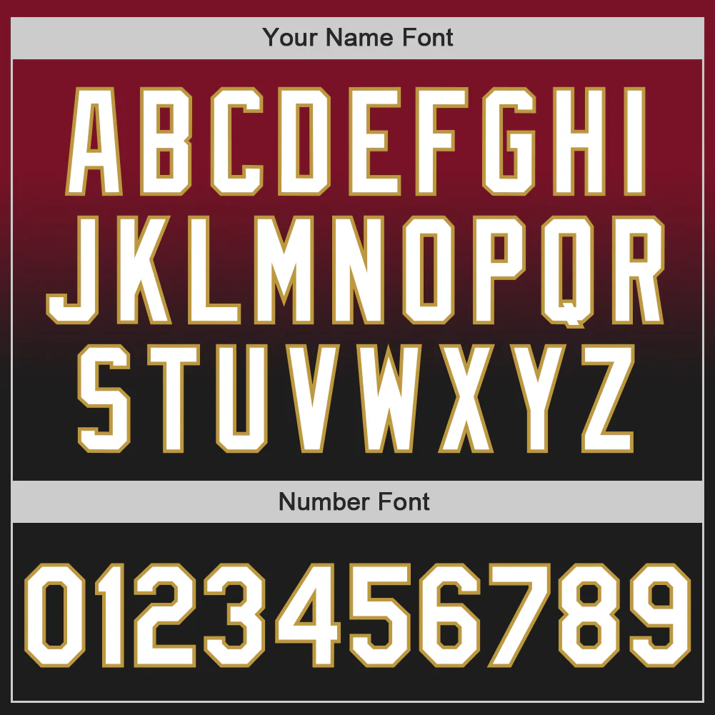Custom Crimson Black-Old Gold Authentic Fade Fashion Baseball Jersey - Image 5