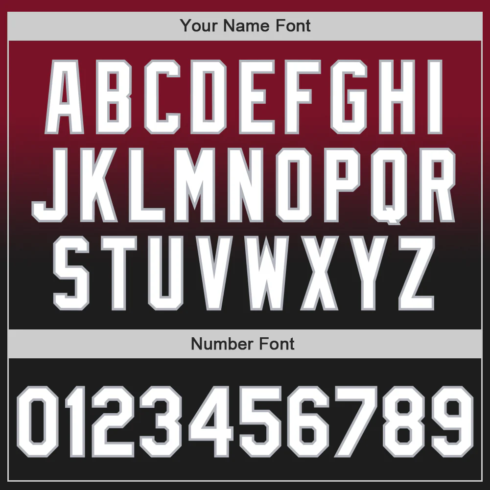 Custom Crimson Black-Gray Authentic Fade Fashion Baseball Jersey - Image 5