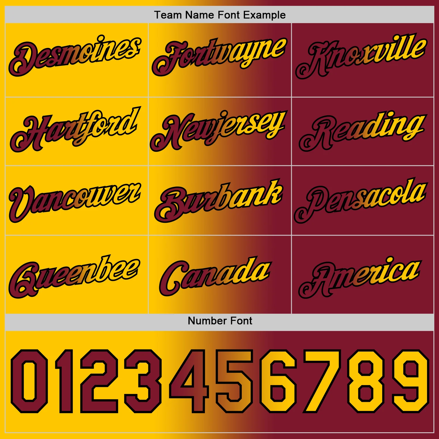 Custom Crimson Yellow-Black Gradient Fashion Performance T-Shirt - Image 4