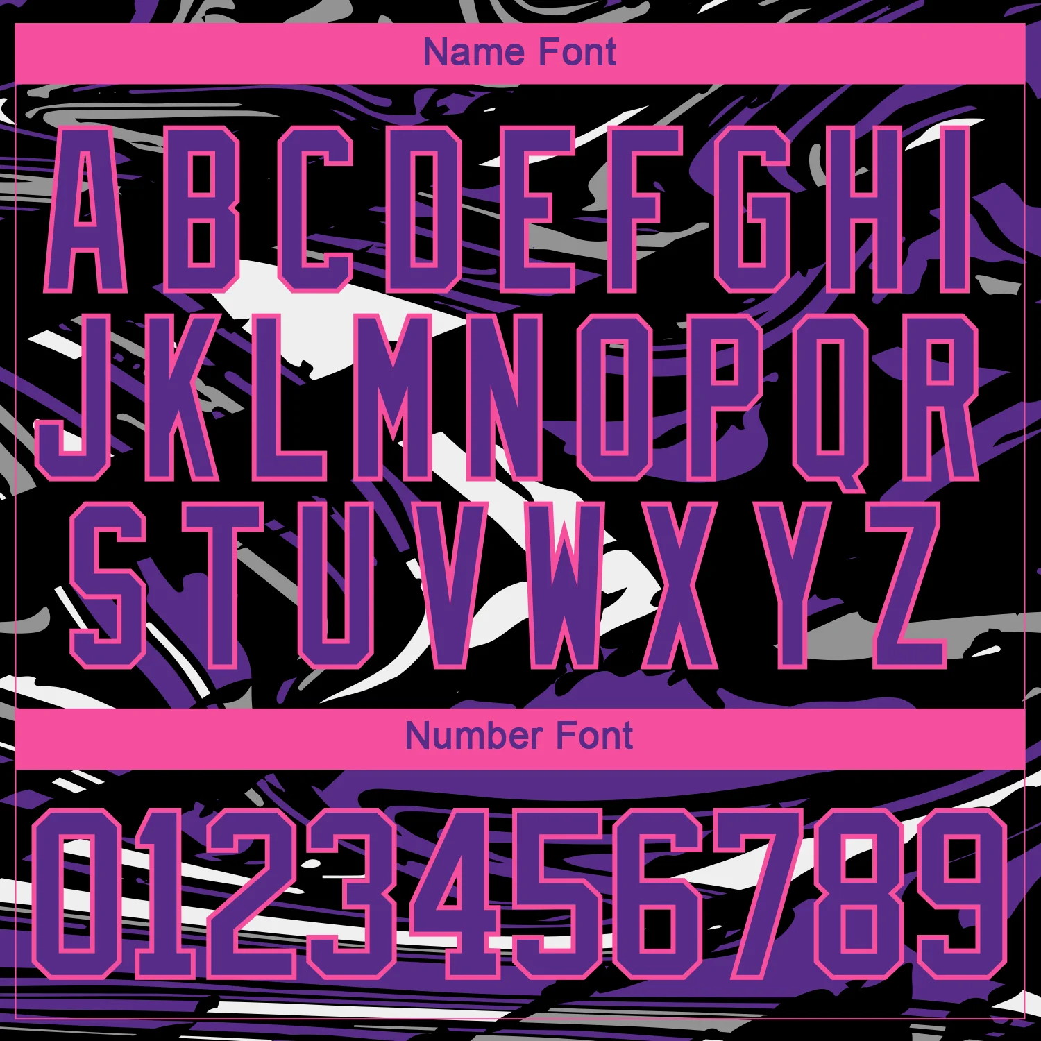Custom Figure Purple Black Pink-White 3D Pattern Fluid Art Hockey Lace Neck Jersey - Image 5