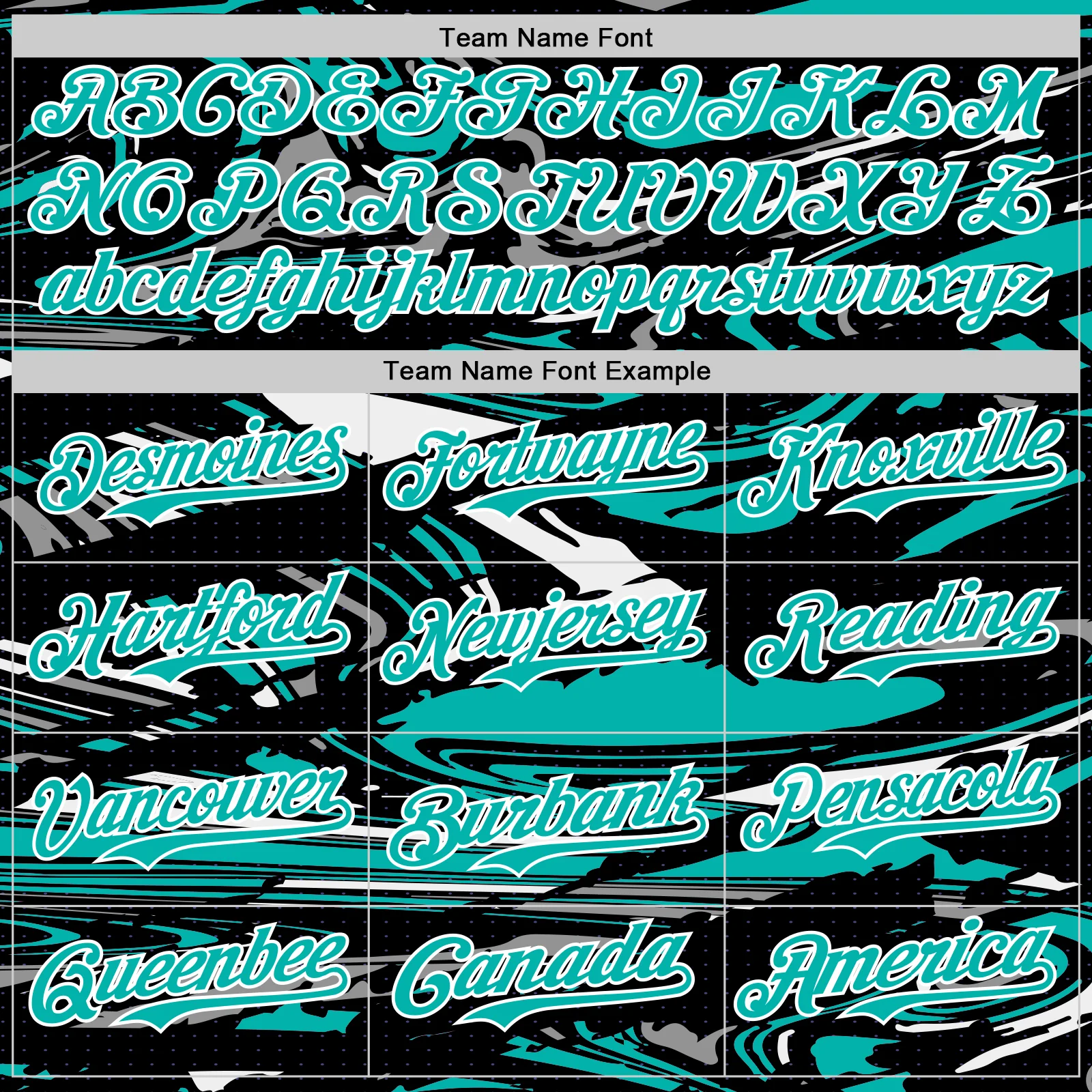 Custom Figure Aqua Black-White Fluid Pattern Bomber Full-Snap Varsity Letterman Hoodie Jacket - Image 5