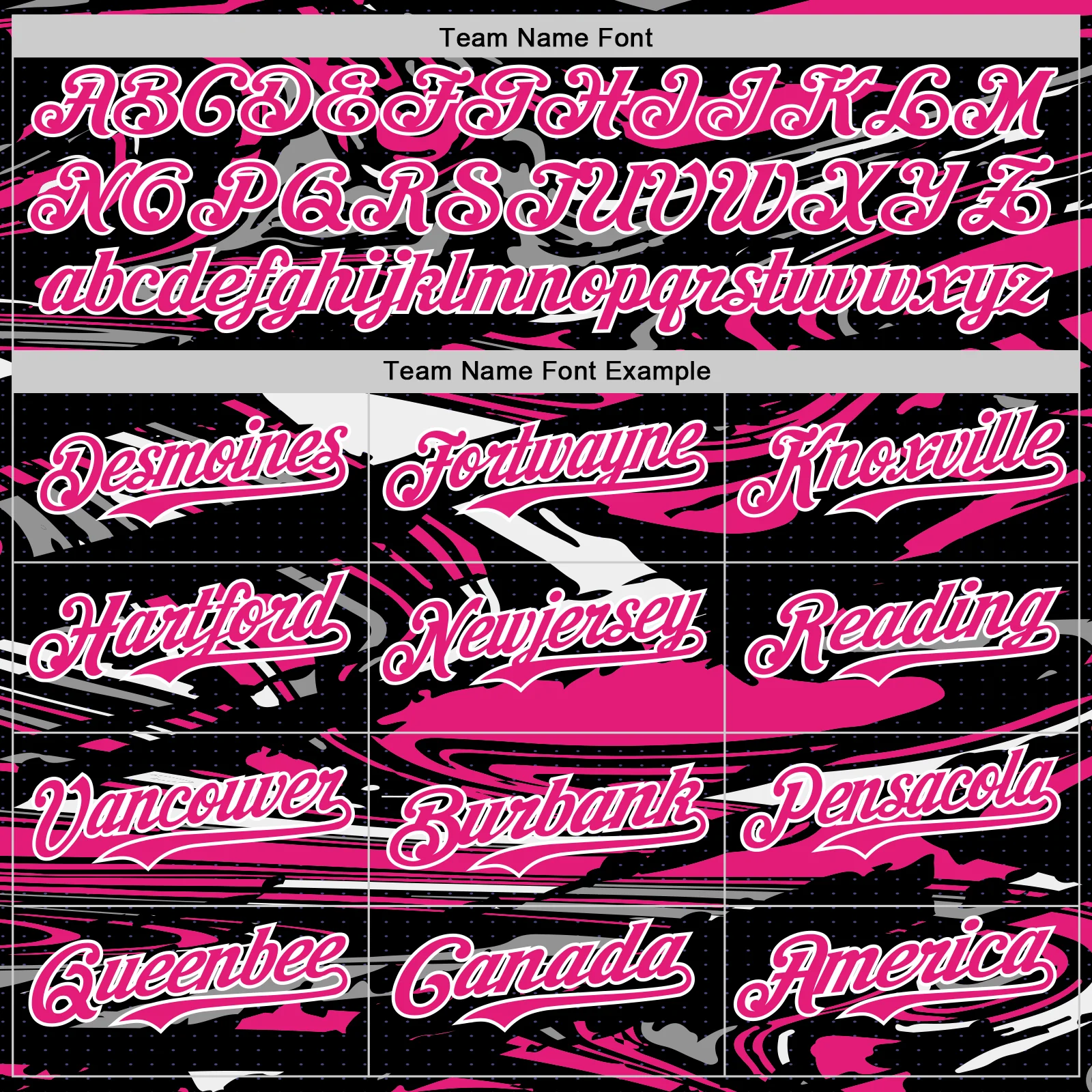 Custom Figure Hot Pink Black-White Fluid Pattern Bomber Full-Snap Varsity Letterman Hoodie Jacket - Image 5