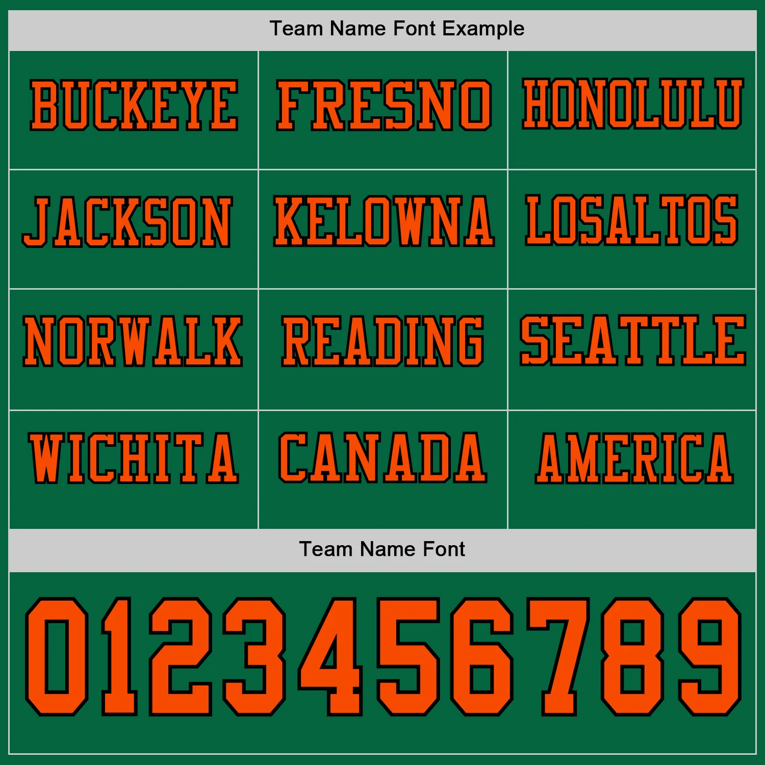 Custom Kelly Green Orange-Black Long Sleeve Authentic Football Jersey - Image 3