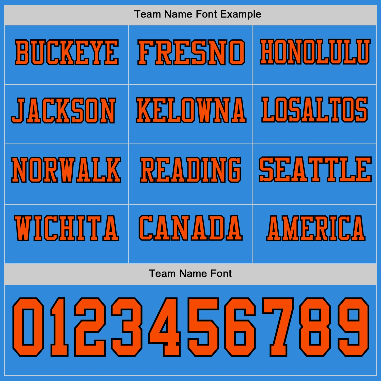 Custom Powder Blue Orange-Black Long Sleeve Authentic Football Jersey - Image 3