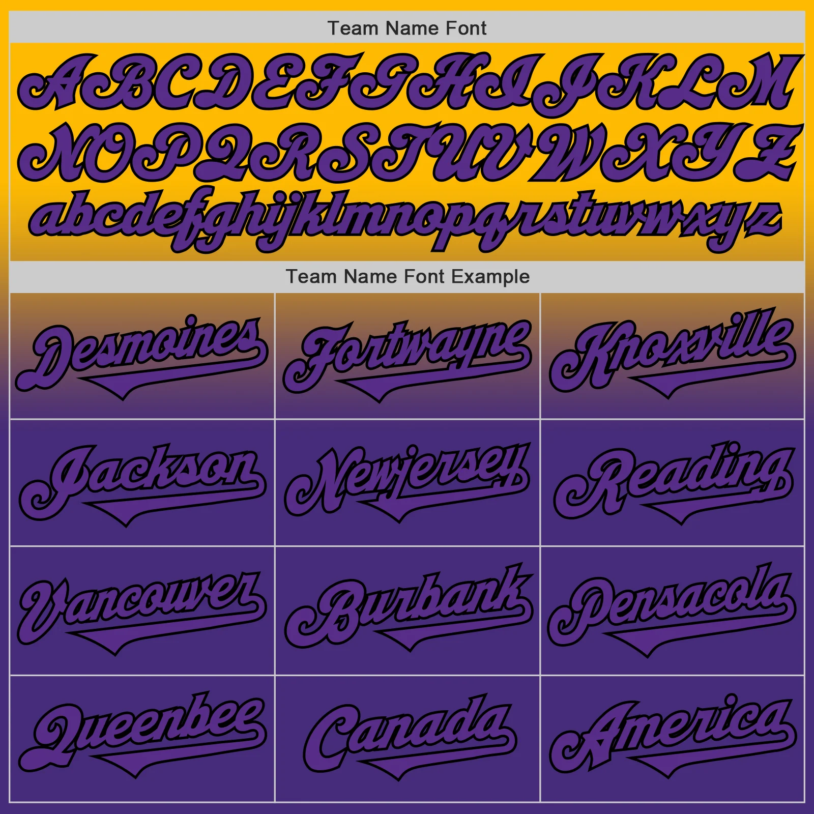 Custom Gold Purple-Black Authentic Fade Fashion Baseball Jersey - Image 4