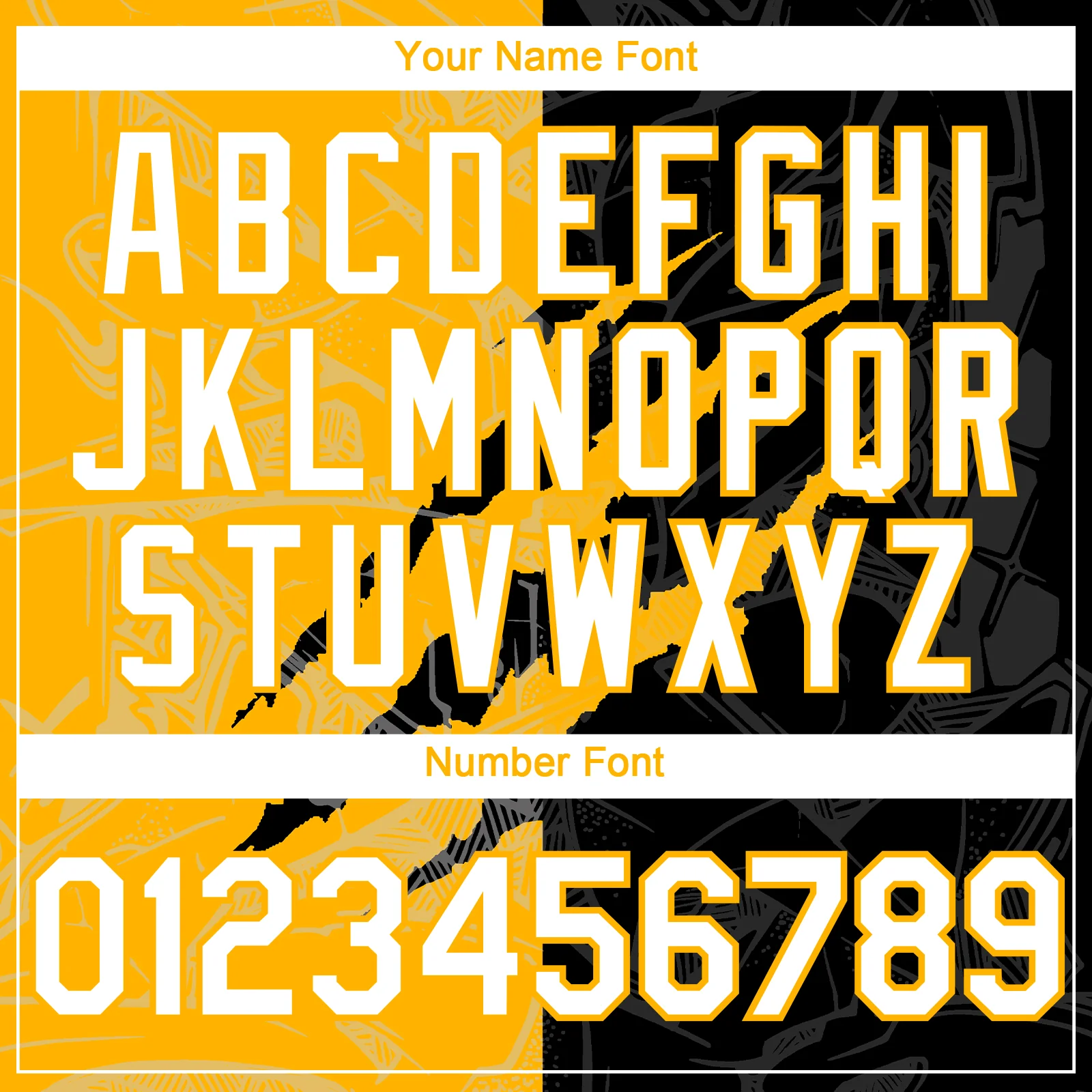 Custom Graffiti Pattern White Black-Gold 3D Scratch Authentic Baseball Jersey - Image 5