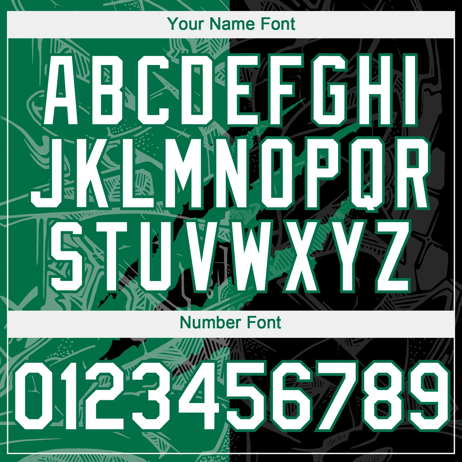 Custom Graffiti Pattern White Black-Kelly Green 3D Scratch Authentic Baseball Jersey - Image 5