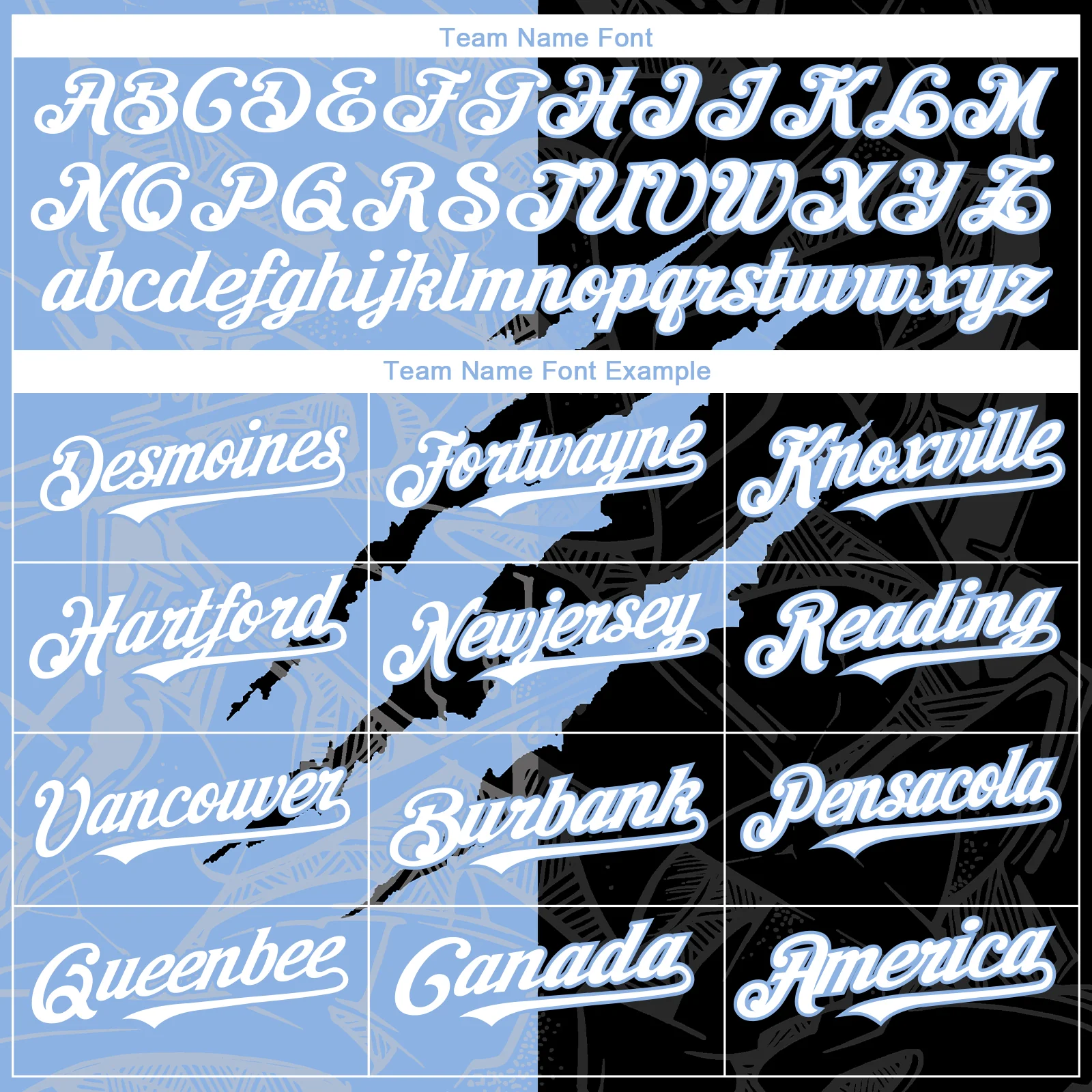 Custom Graffiti Pattern White Black-Light Blue 3D Scratch Authentic Baseball Jersey - Image 4