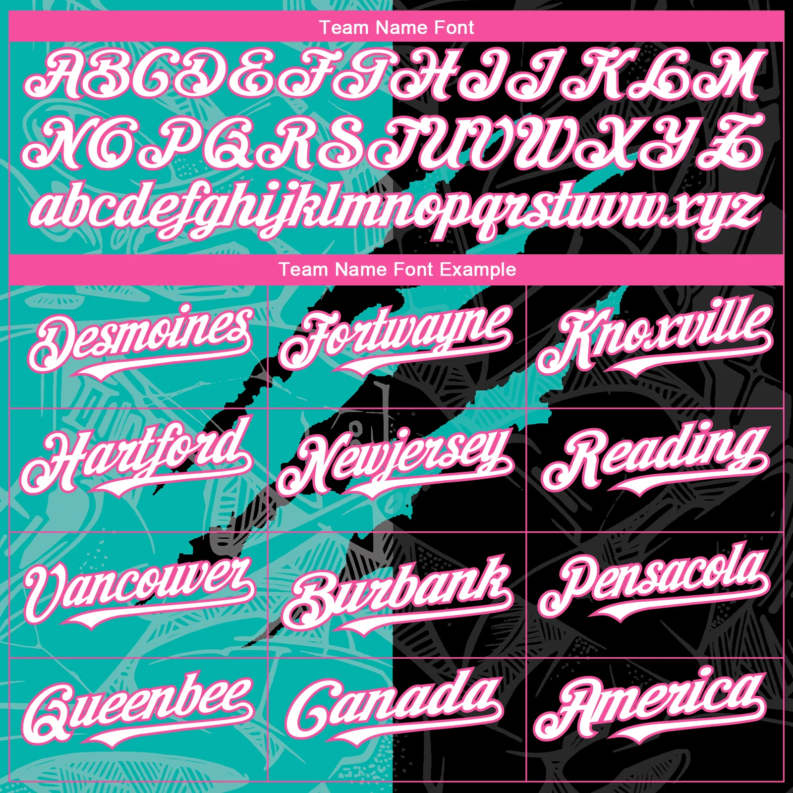 Custom Graffiti Pattern White Black Aqua-Pink 3D Scratch Authentic Baseball Jersey - Image 4