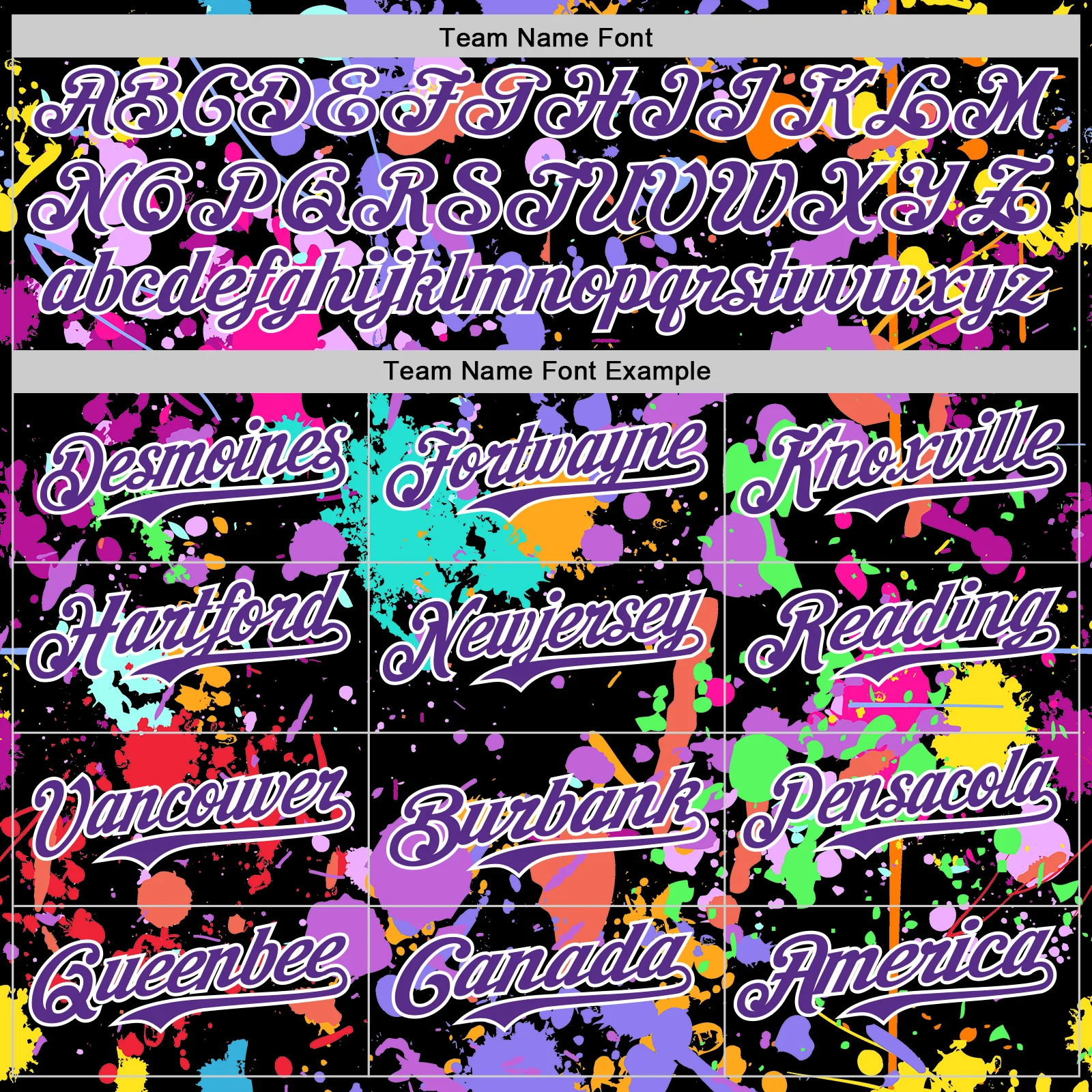Custom Graffiti Pattern Purple Black-White Splash Bomber Full-Snap Varsity Letterman Hoodie Jacket - Image 5