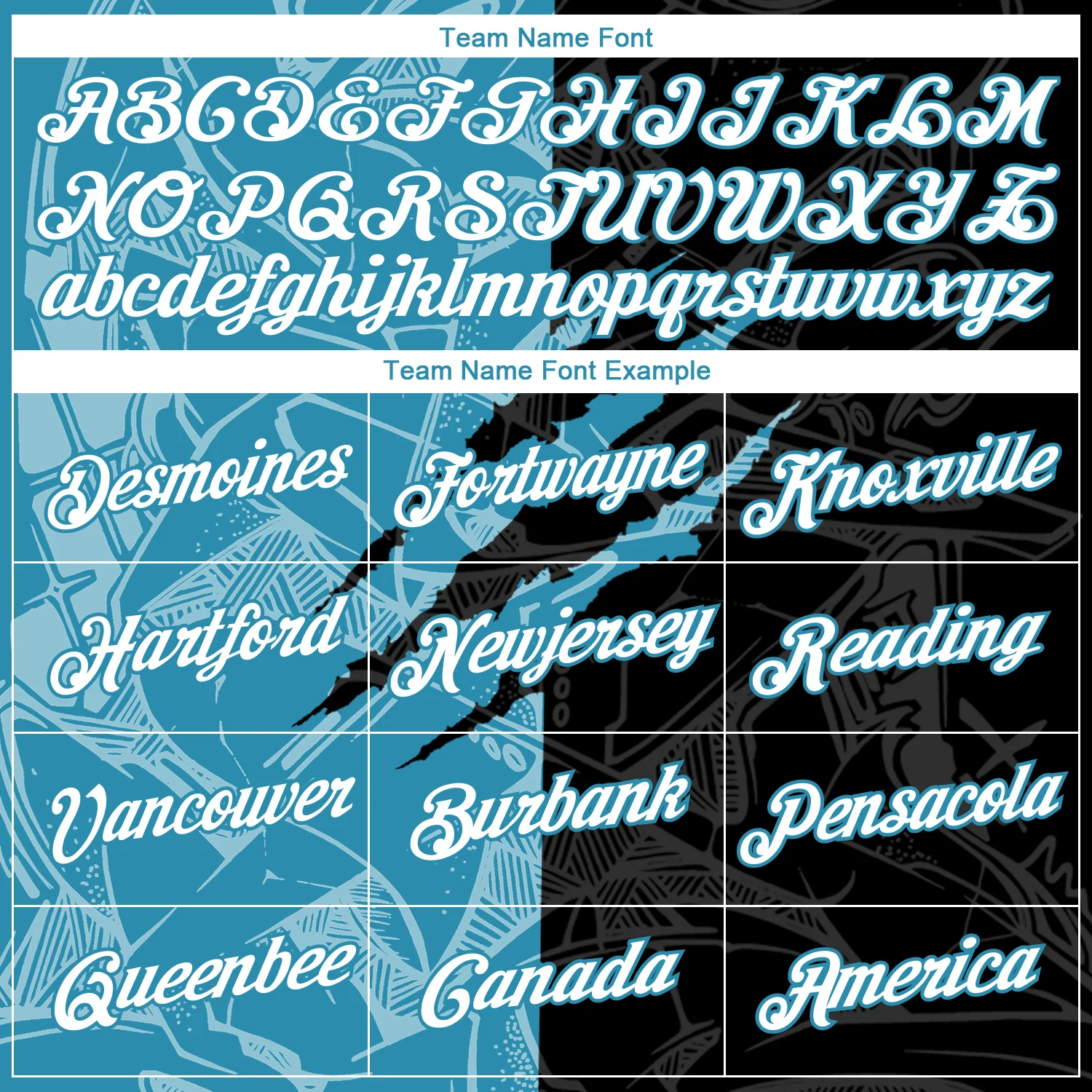 Custom Graffiti Pattern White Black-Panther Blue Scratch 3D Performance T-Shirt - Image 3