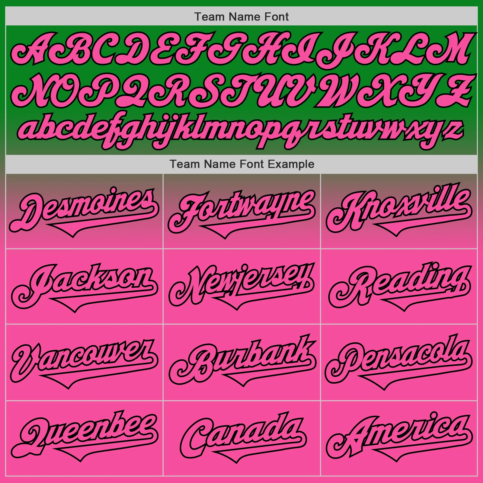 Custom Grass Green Pink-Black Authentic Fade Fashion Baseball Jersey - Image 4