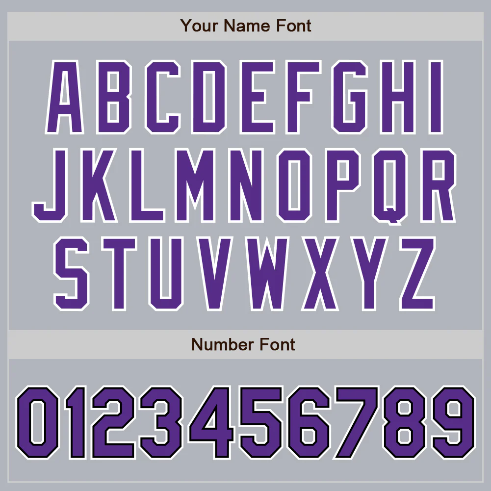 Custom Gray Purple-Black Authentic Baseball Jersey - Image 4