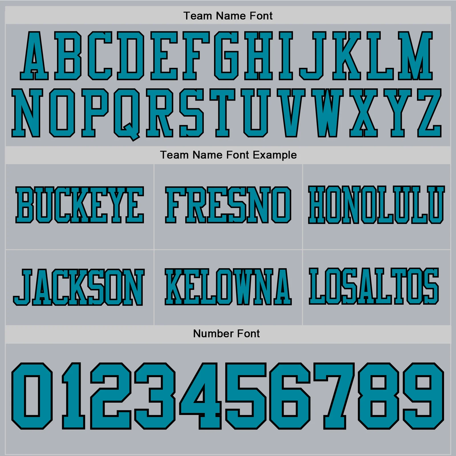 Custom Gray Teal-Black Authentic Football Jersey - Image 4